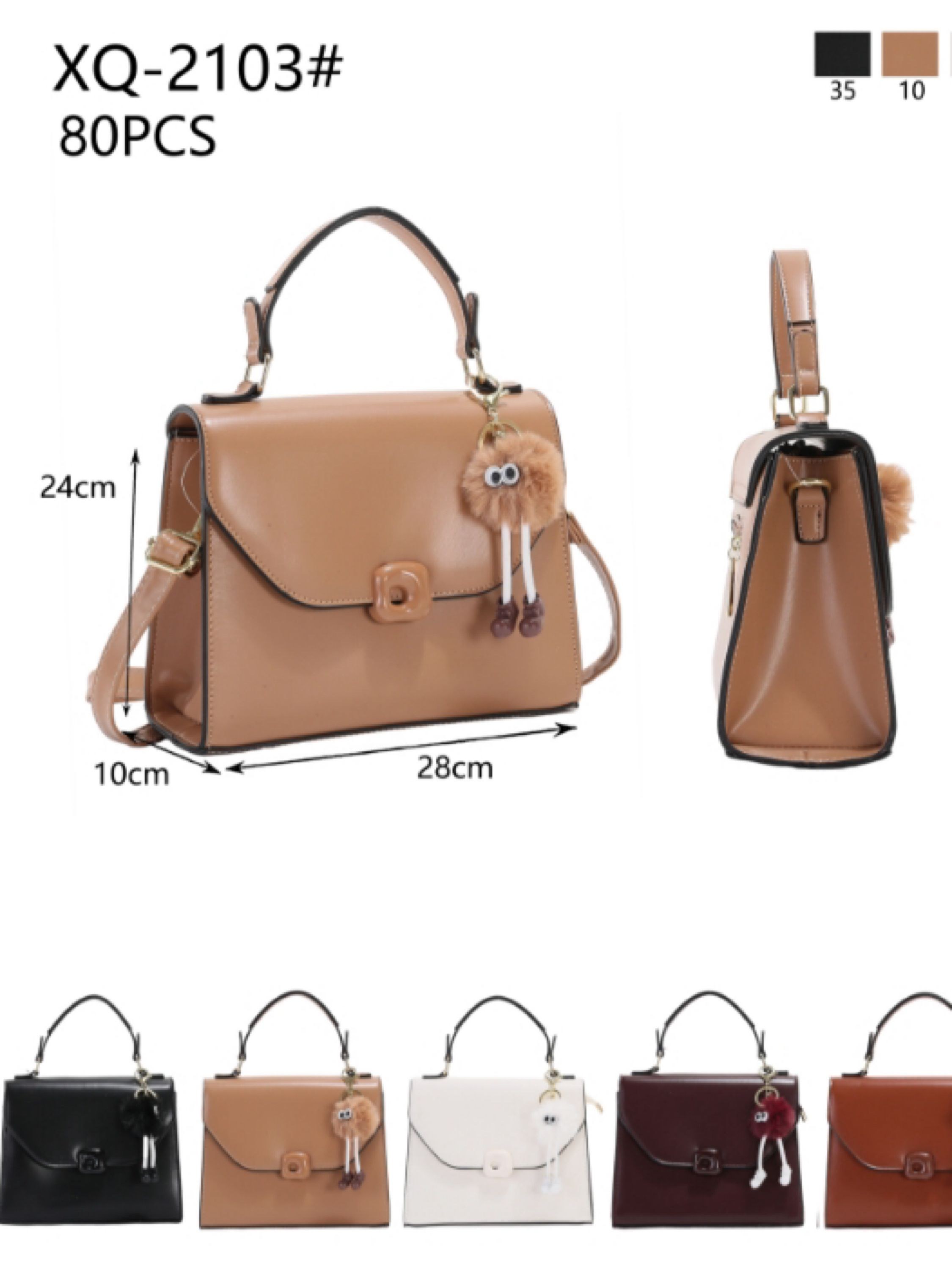 Bolsa média com chaveiro XQ-2103#