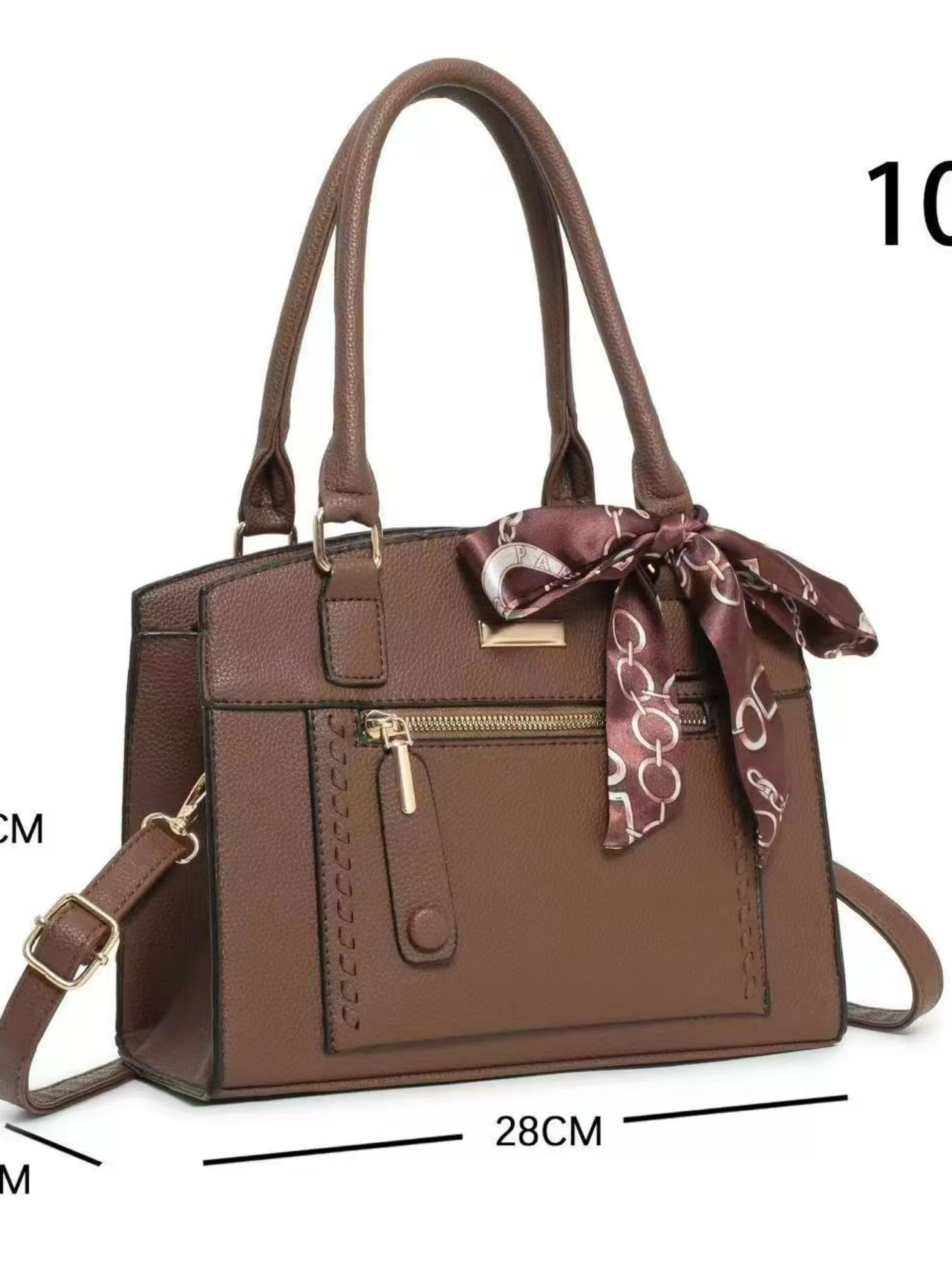 Bolsa média com lenço C-47#
