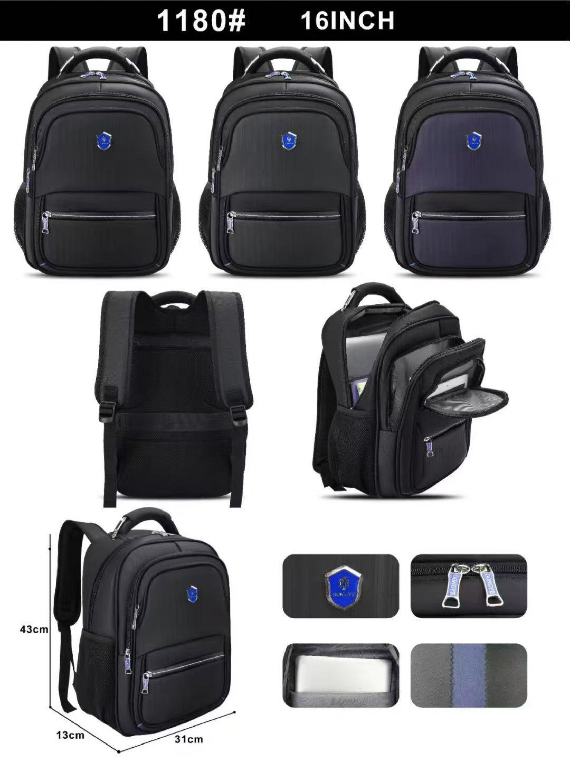 Mochila masculina menor 1180#