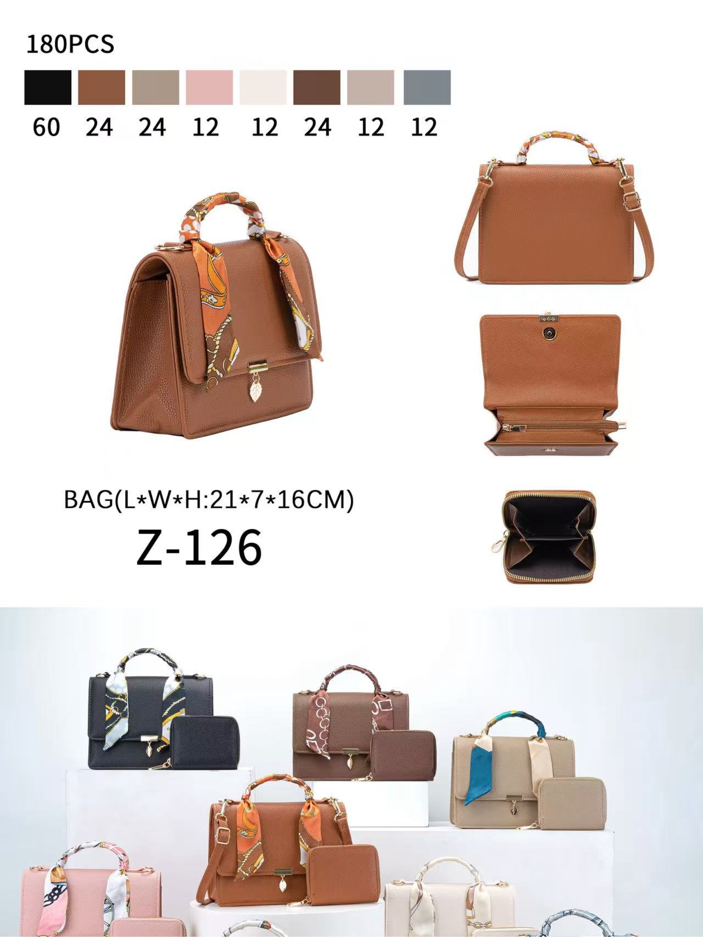 Bolsa transversal com carteira Z-126
