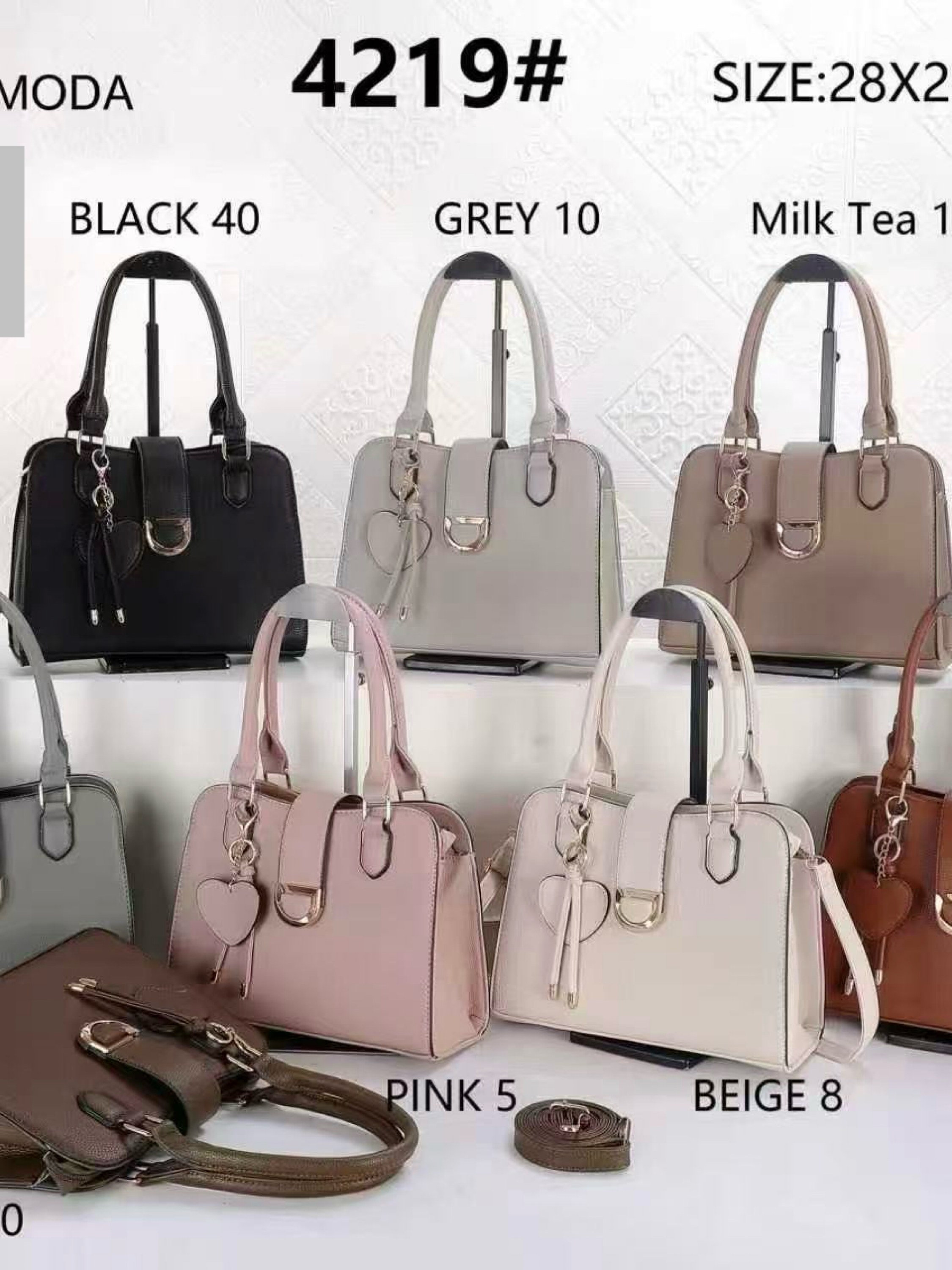Bolsa média com chaveiro 4219#