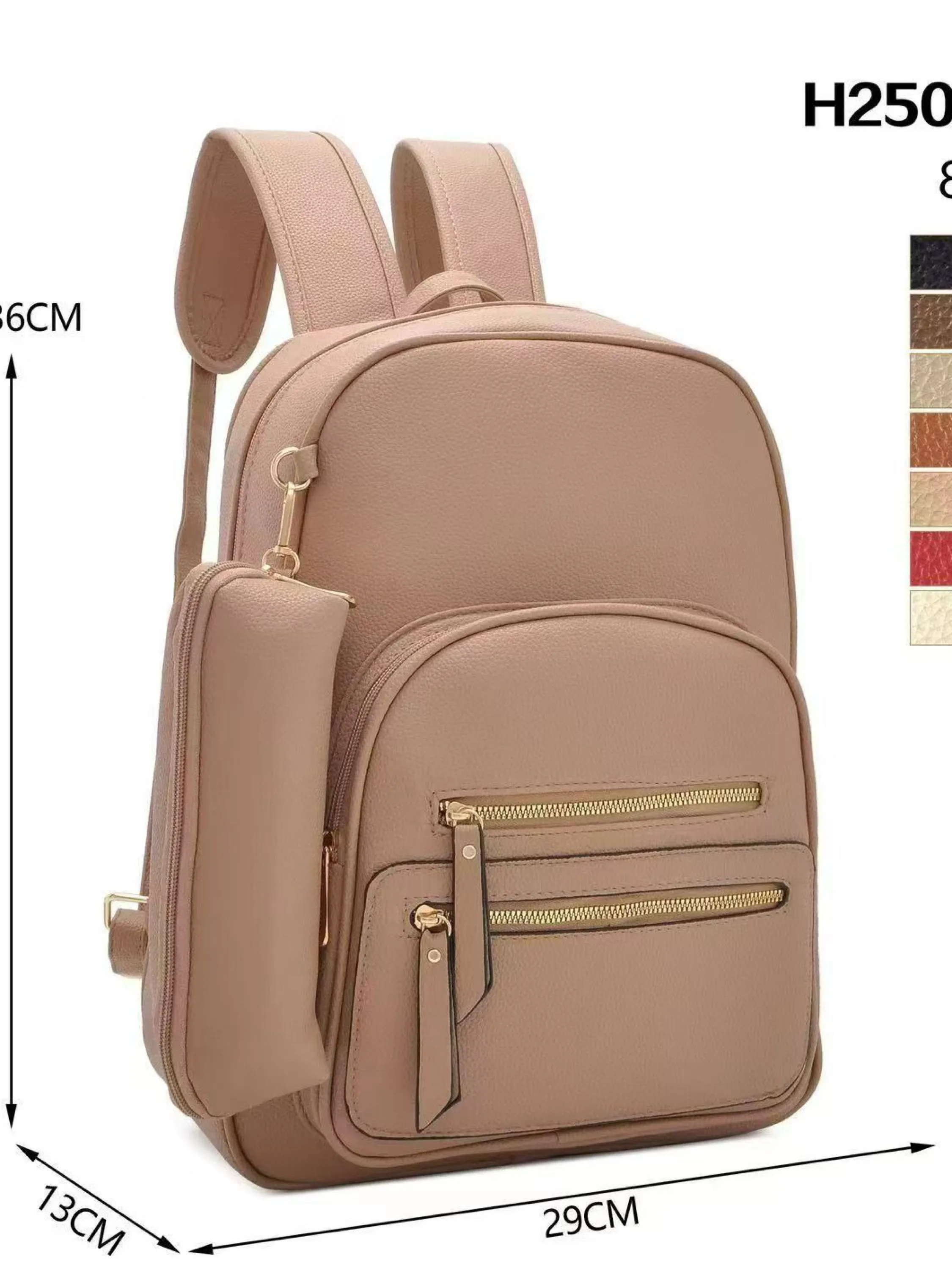 Mochila grande alça larga com estojo H2509-19