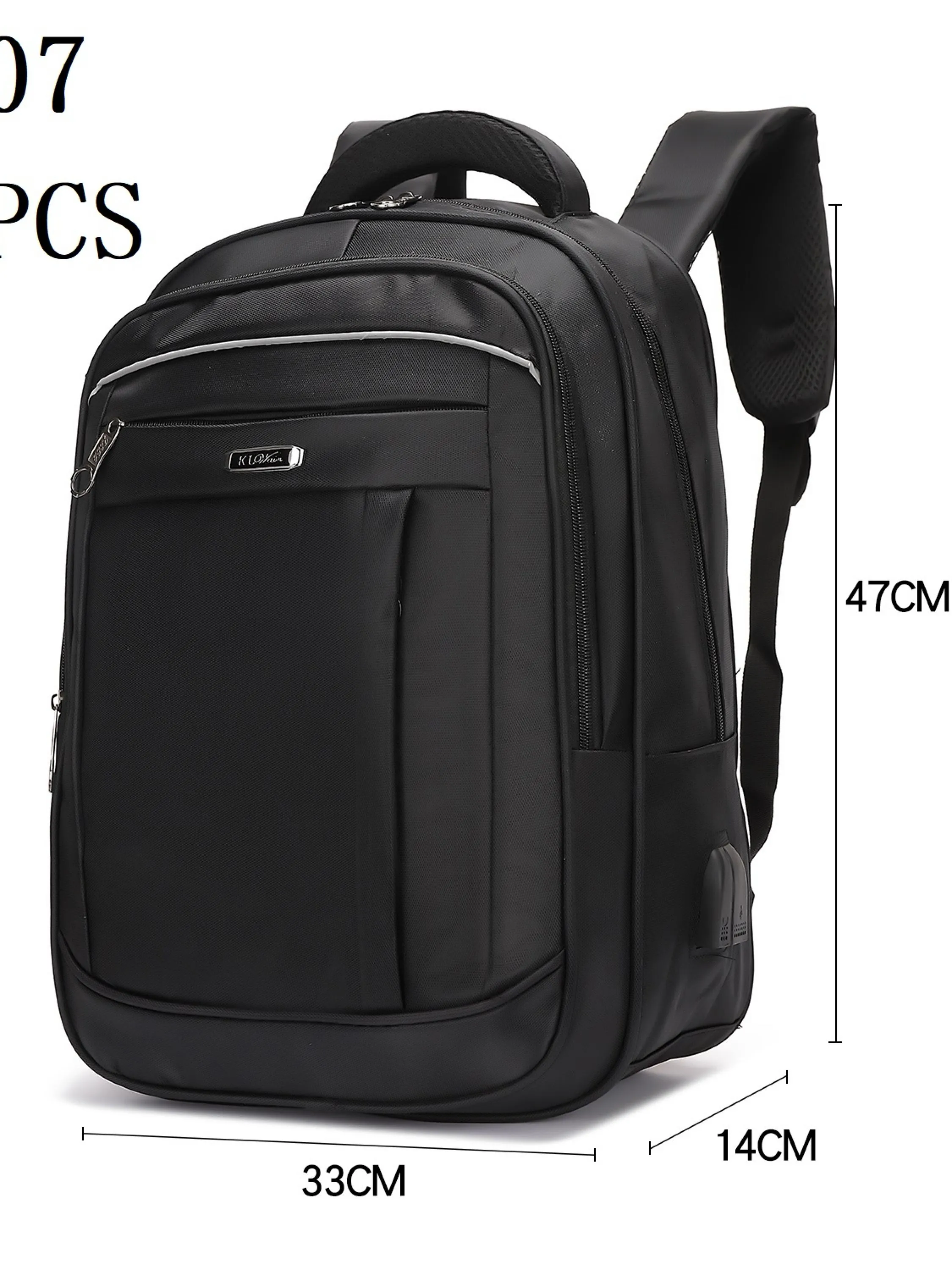 Mochila masculina com cabo USB A907