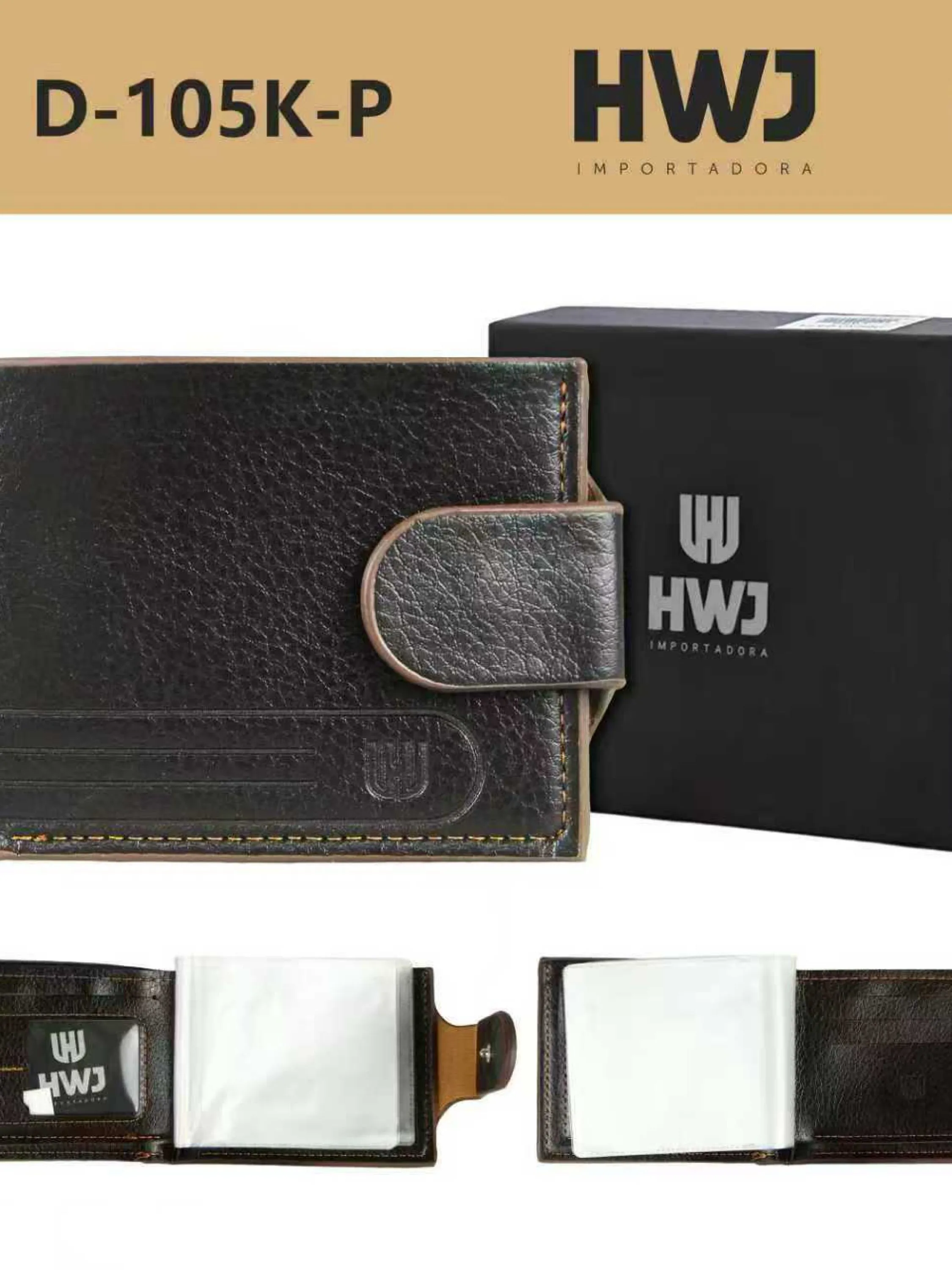 Carteira masculina P D-105K-P