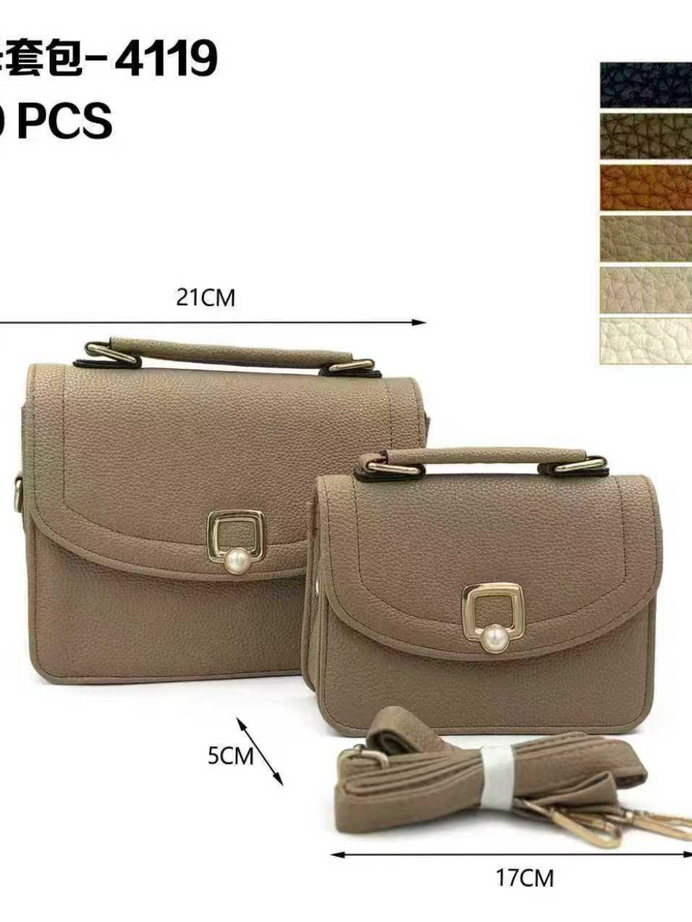 Bolsa transversal com kit 2 peças 4119