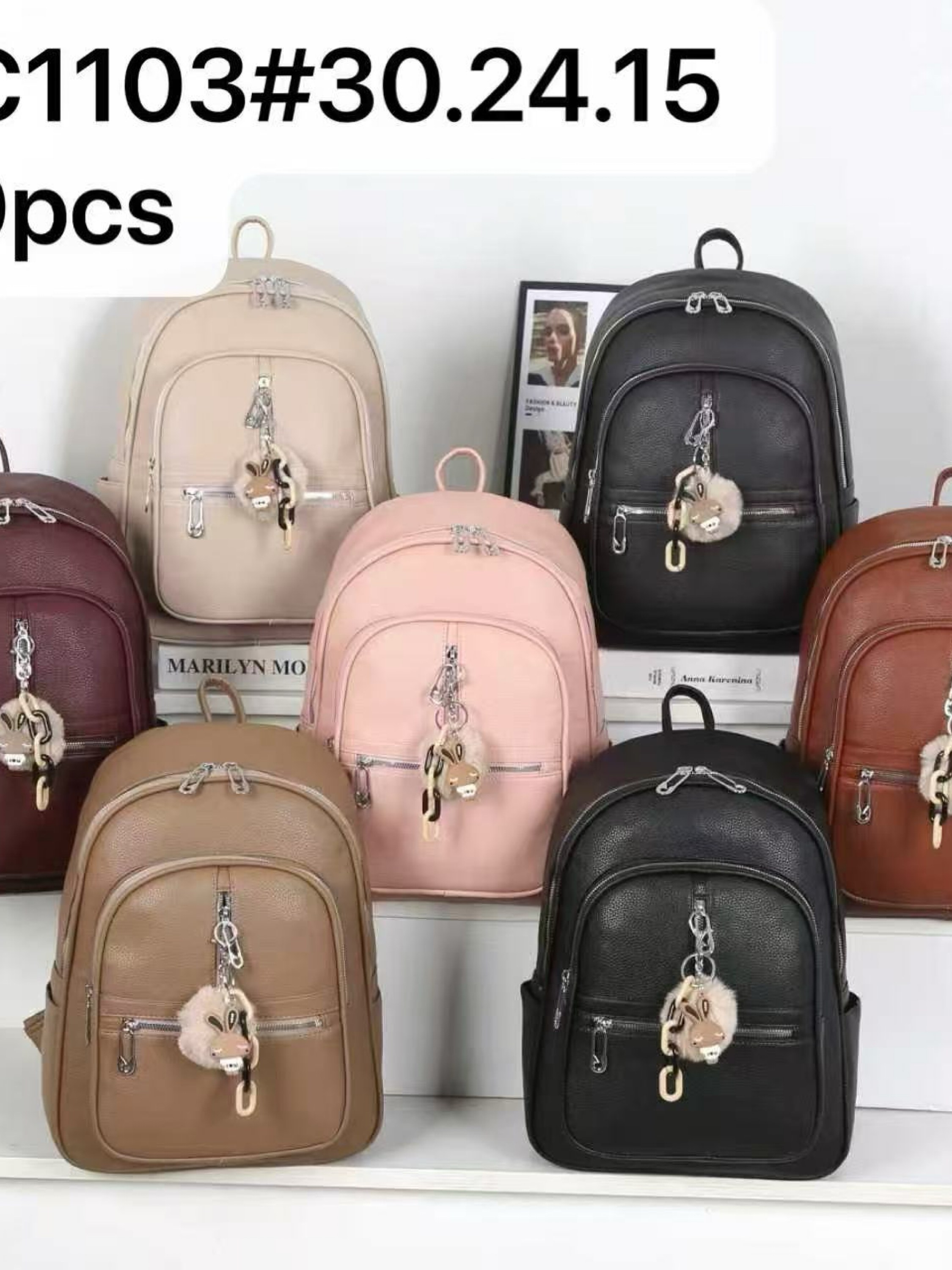 Mochila menor com chaveiro SYC1103#