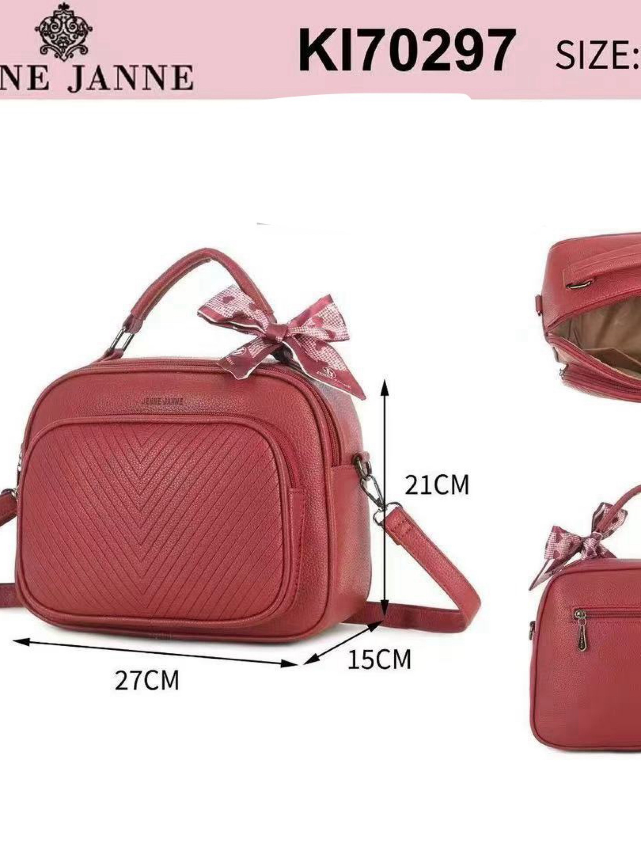 Bolsa média com lenço KI70297