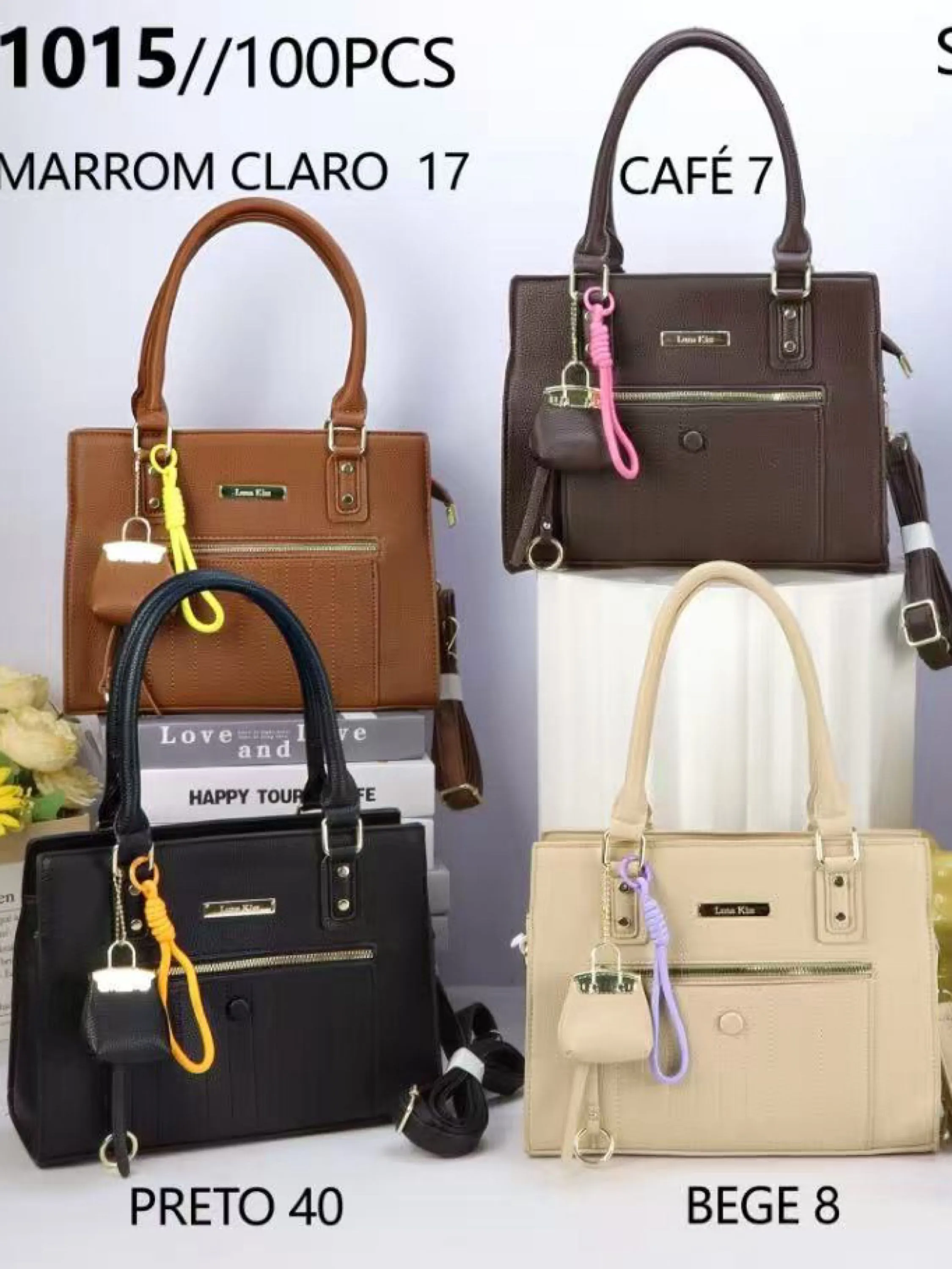 Bolsa média com chaveiro LK-1015
