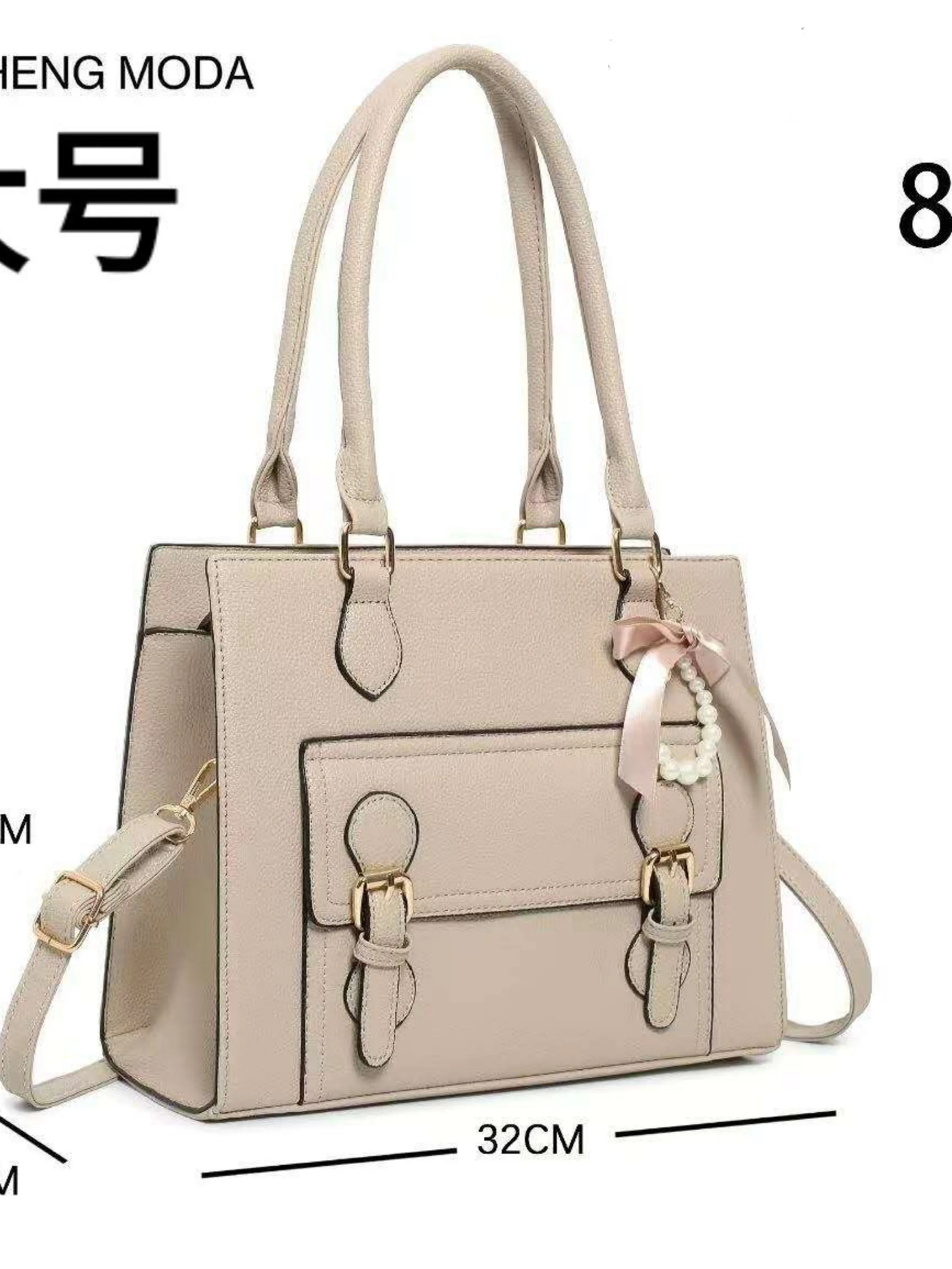 Bolsa grande com lenço 3074#