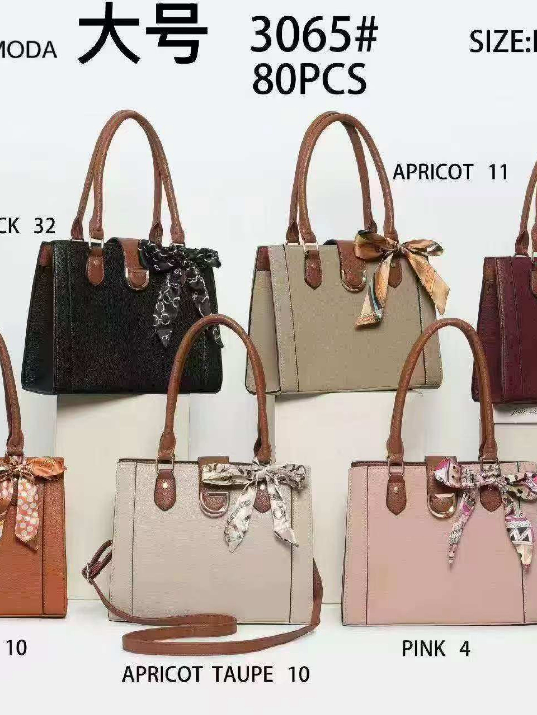 Bolsa grande com lenço 3065#