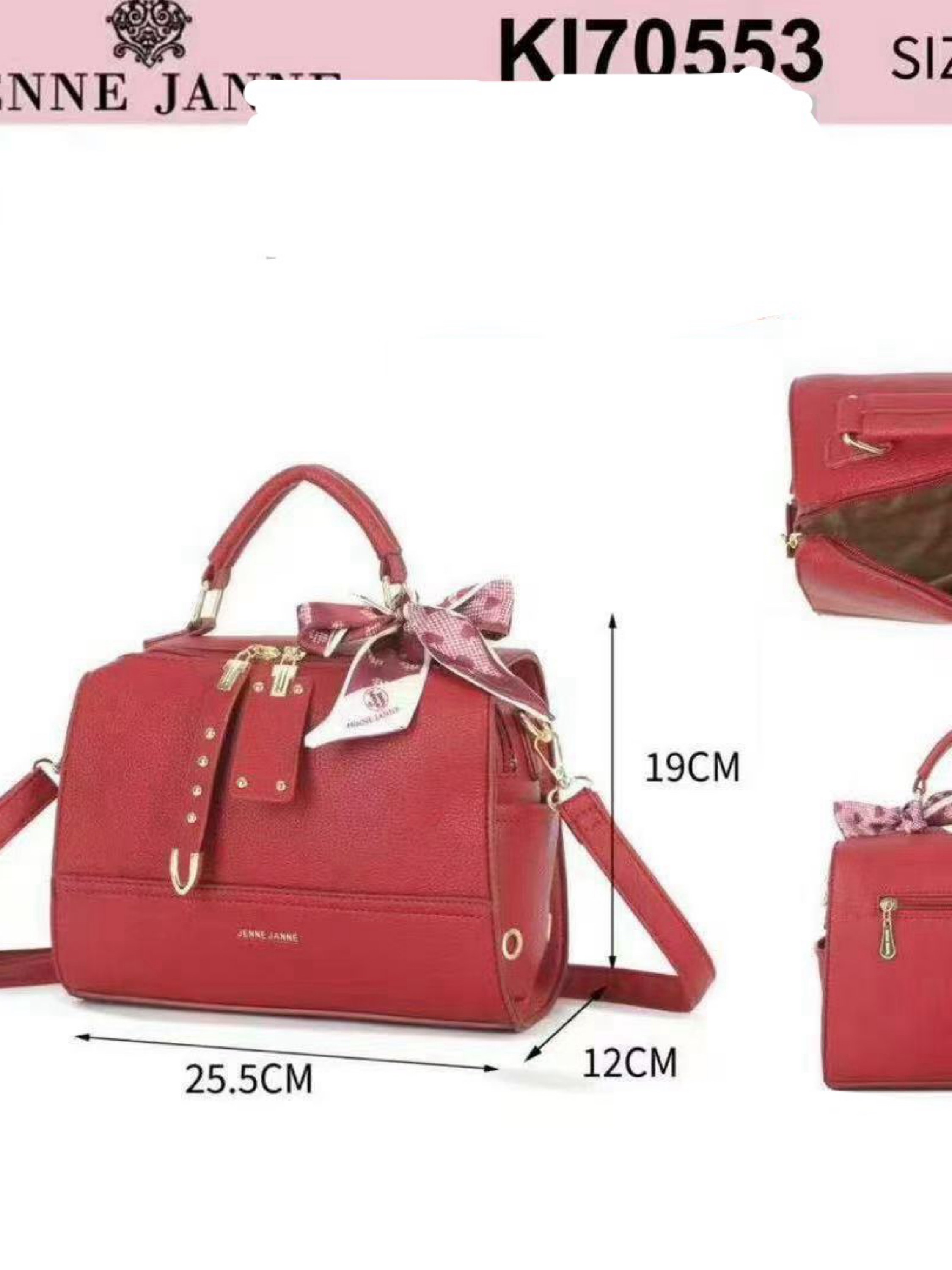 Bolsa média com lenço KI70553