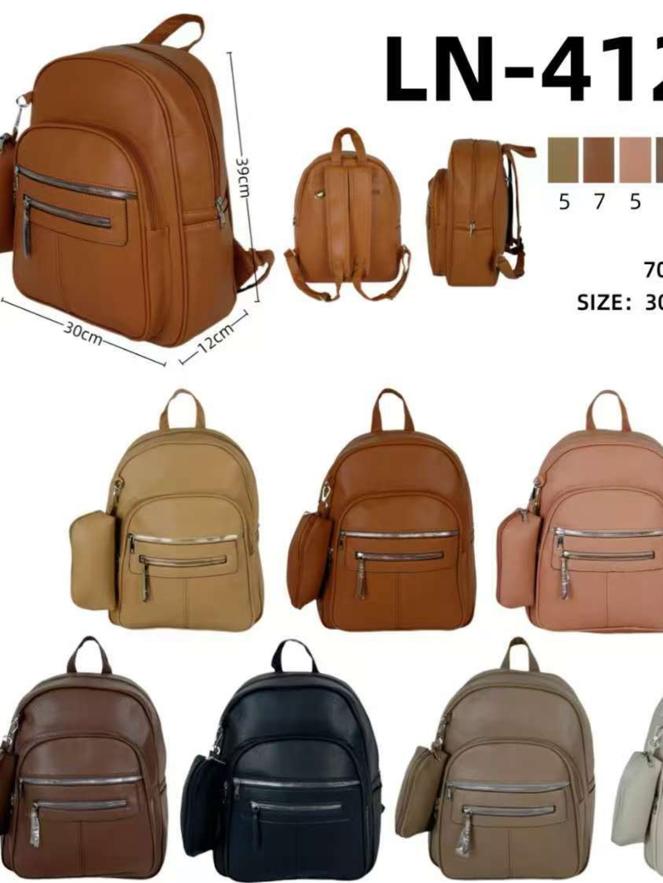 Mochila grande alça lagar com estojo LN-412