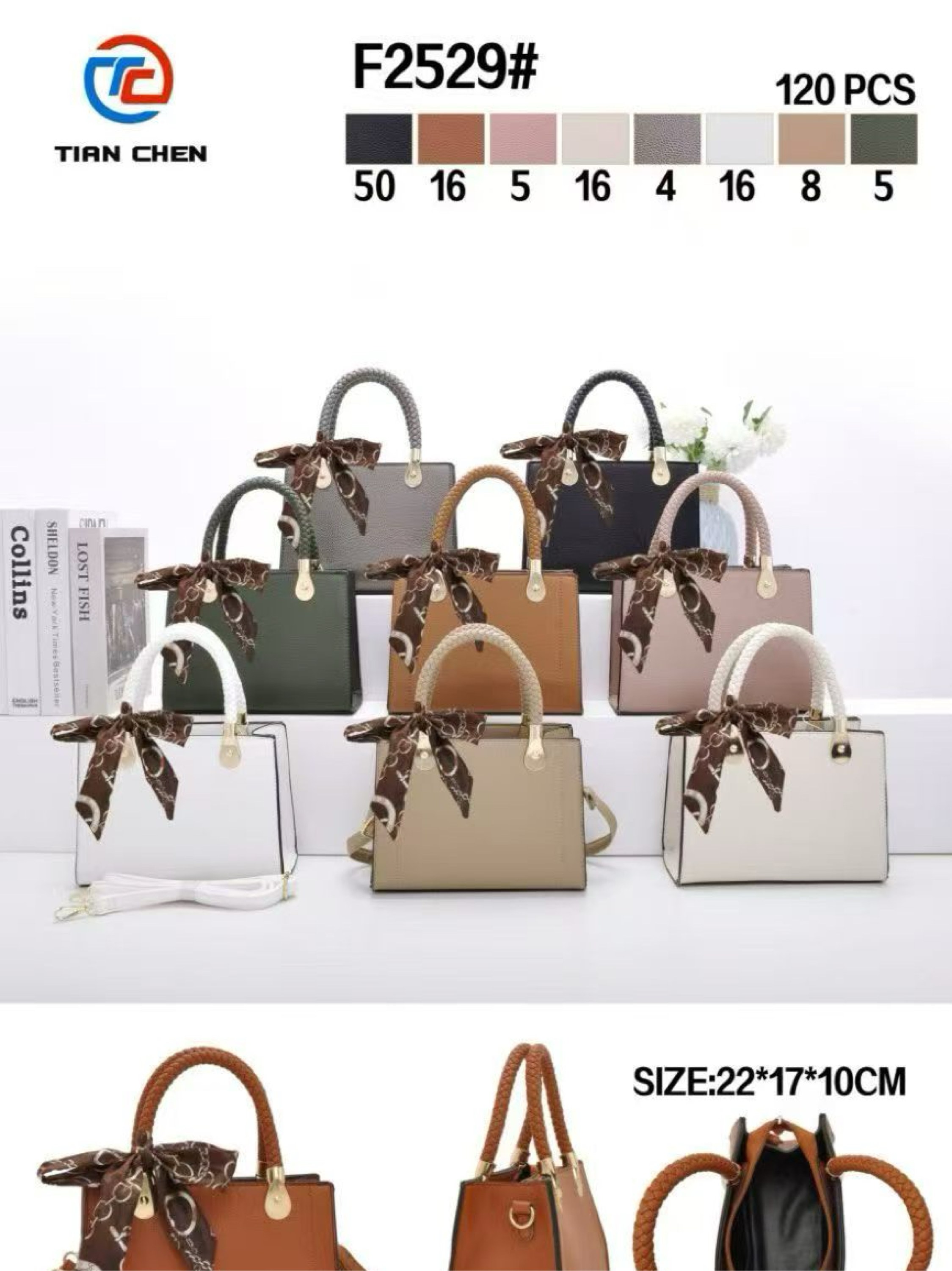 Bolsa transversal com lenço F2529#