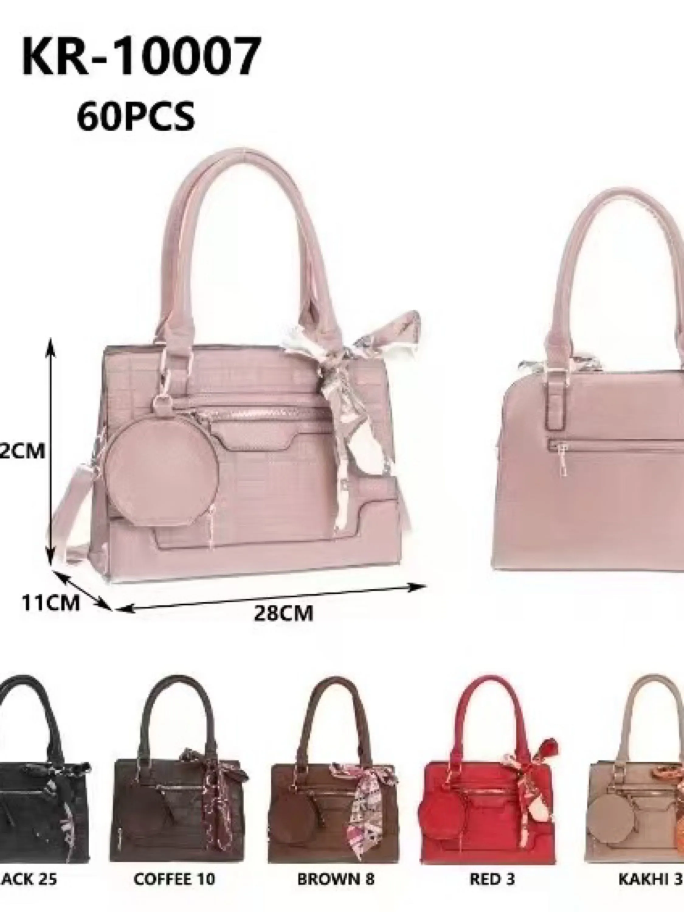 Bolsa média com chaveiro e com lenço KR-10007