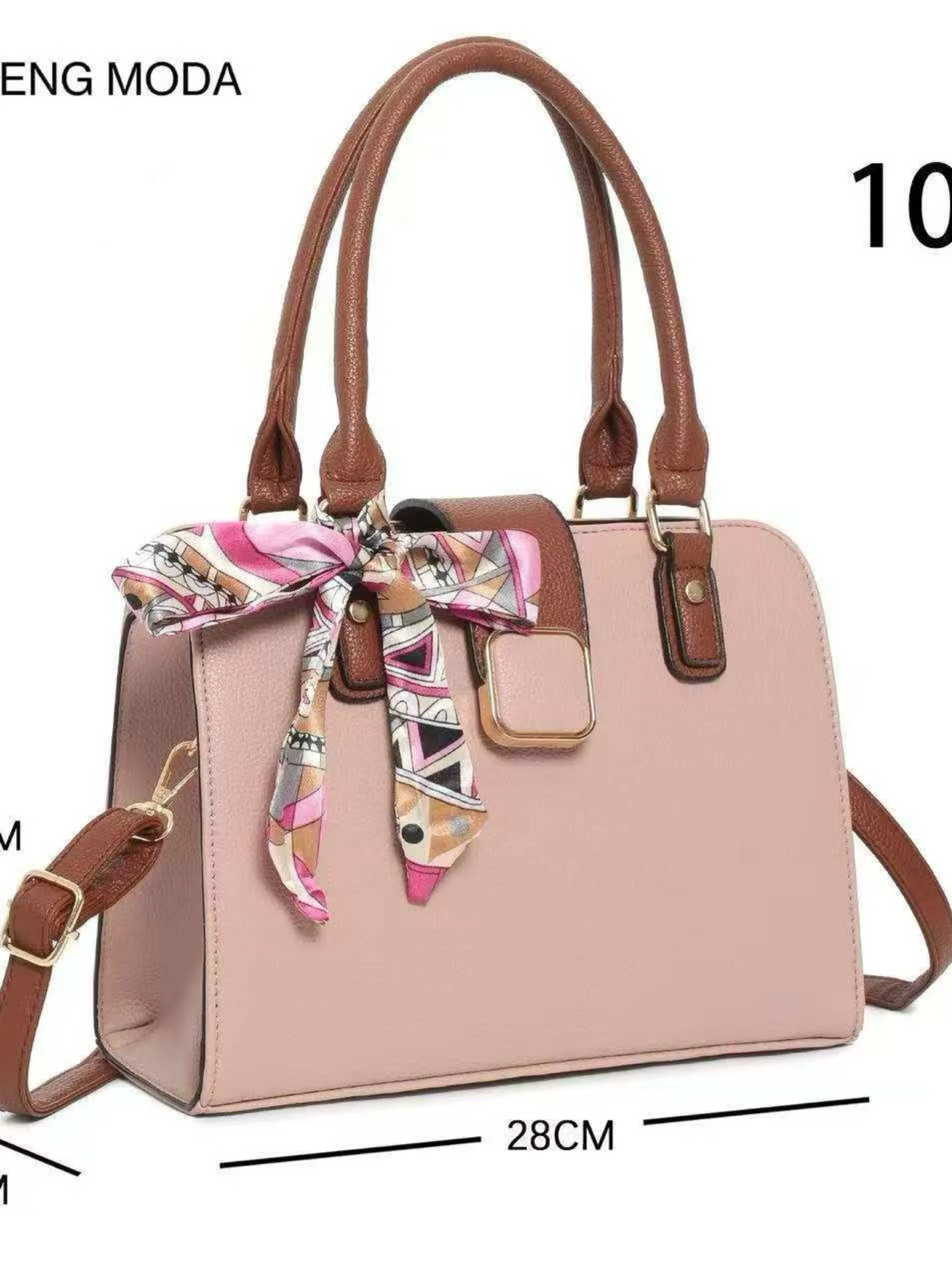 Bolsa média com lenço 2990#