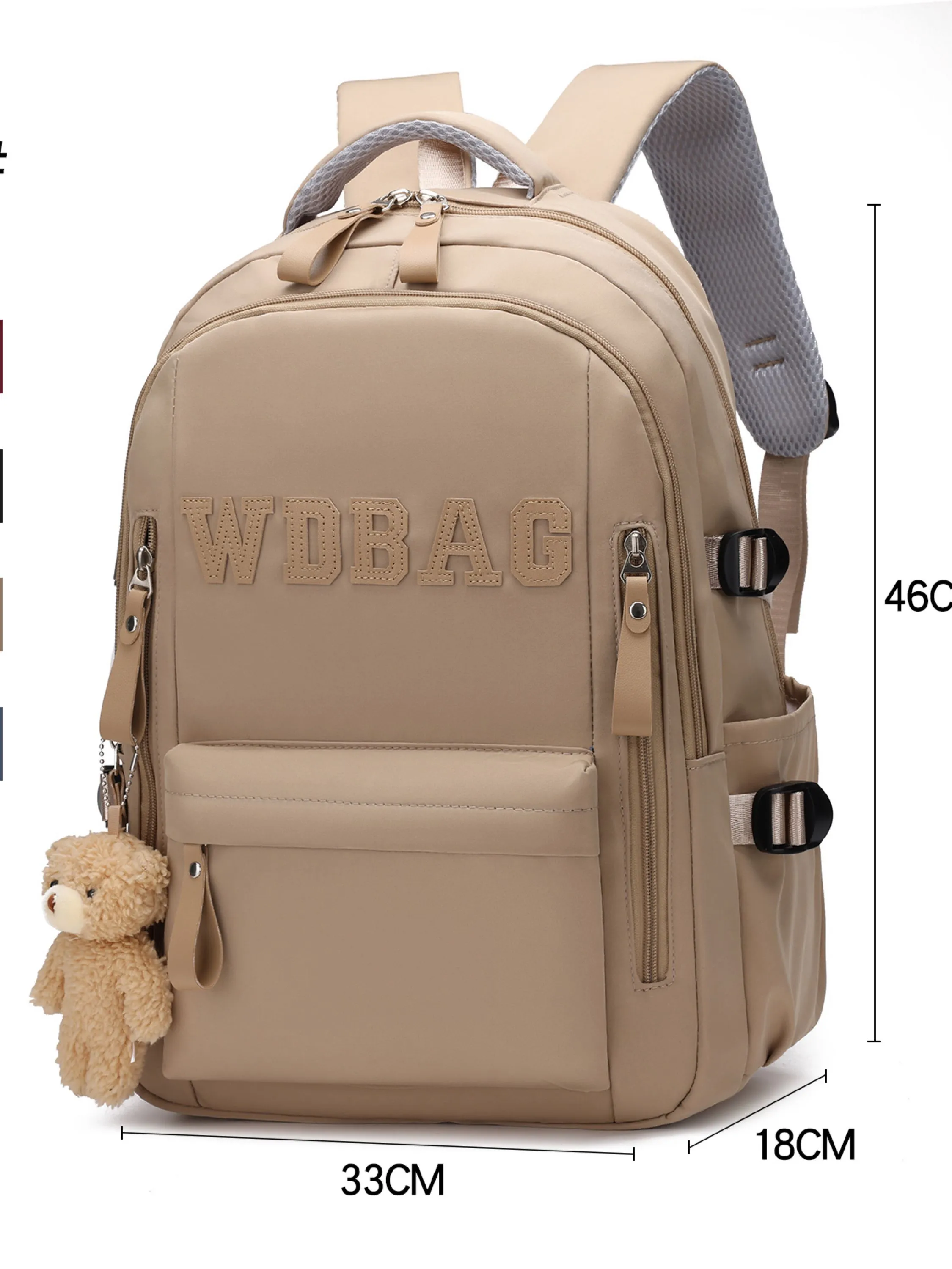 Mochila grande impermeável com Urso A324#