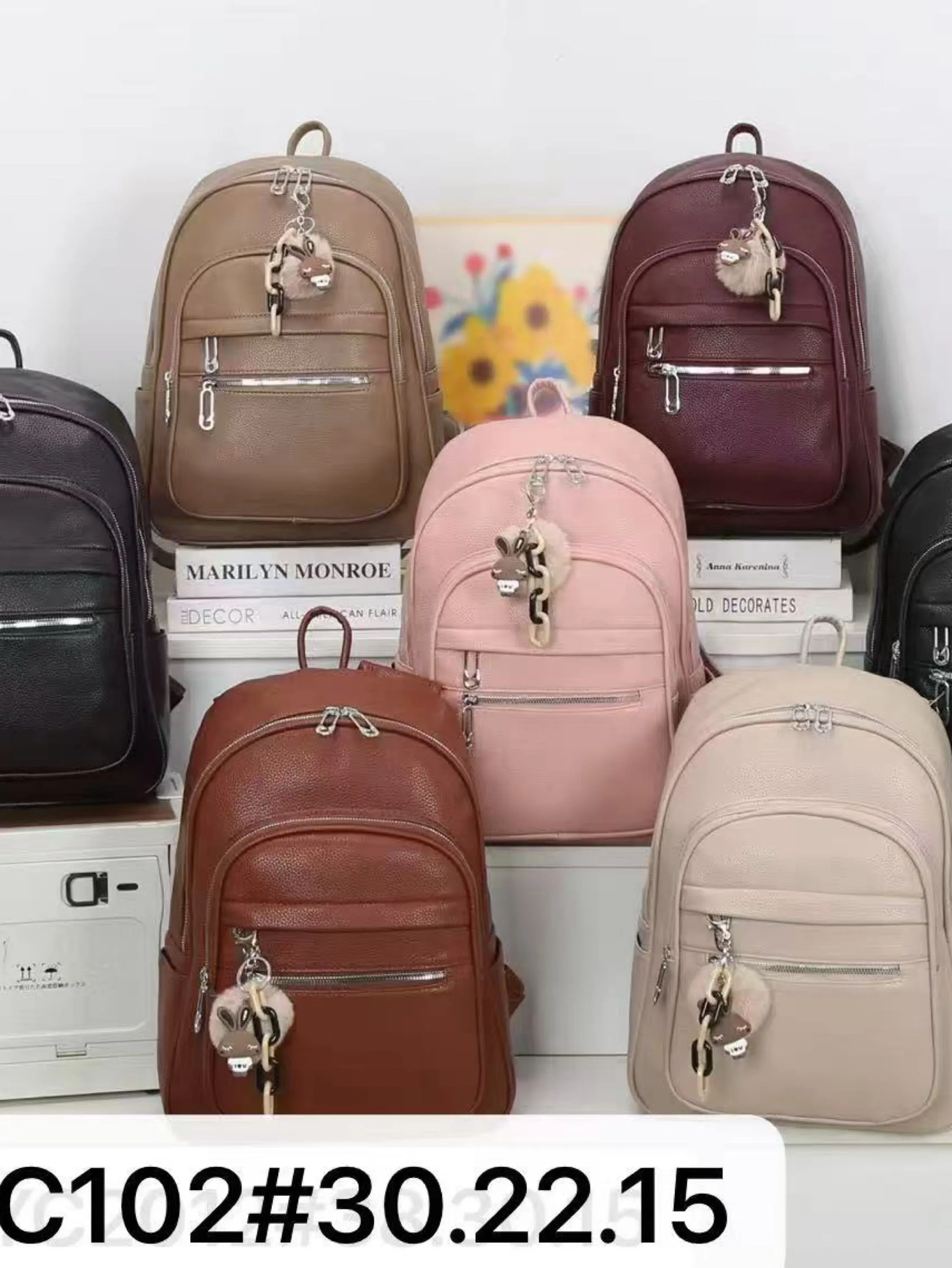 Mochila menor com chaveiro SYC102#