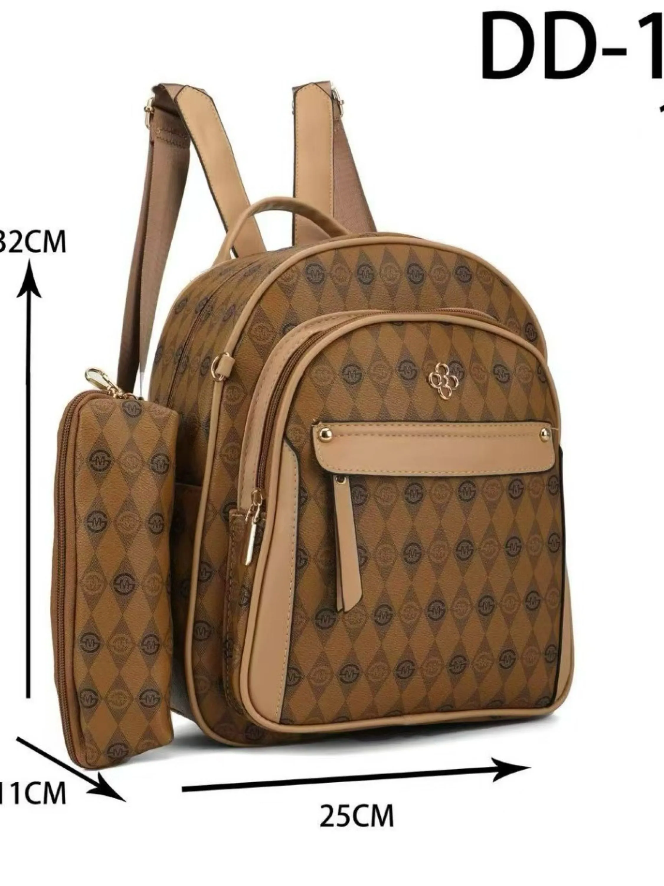 Mochila média com estojo DD-1008#