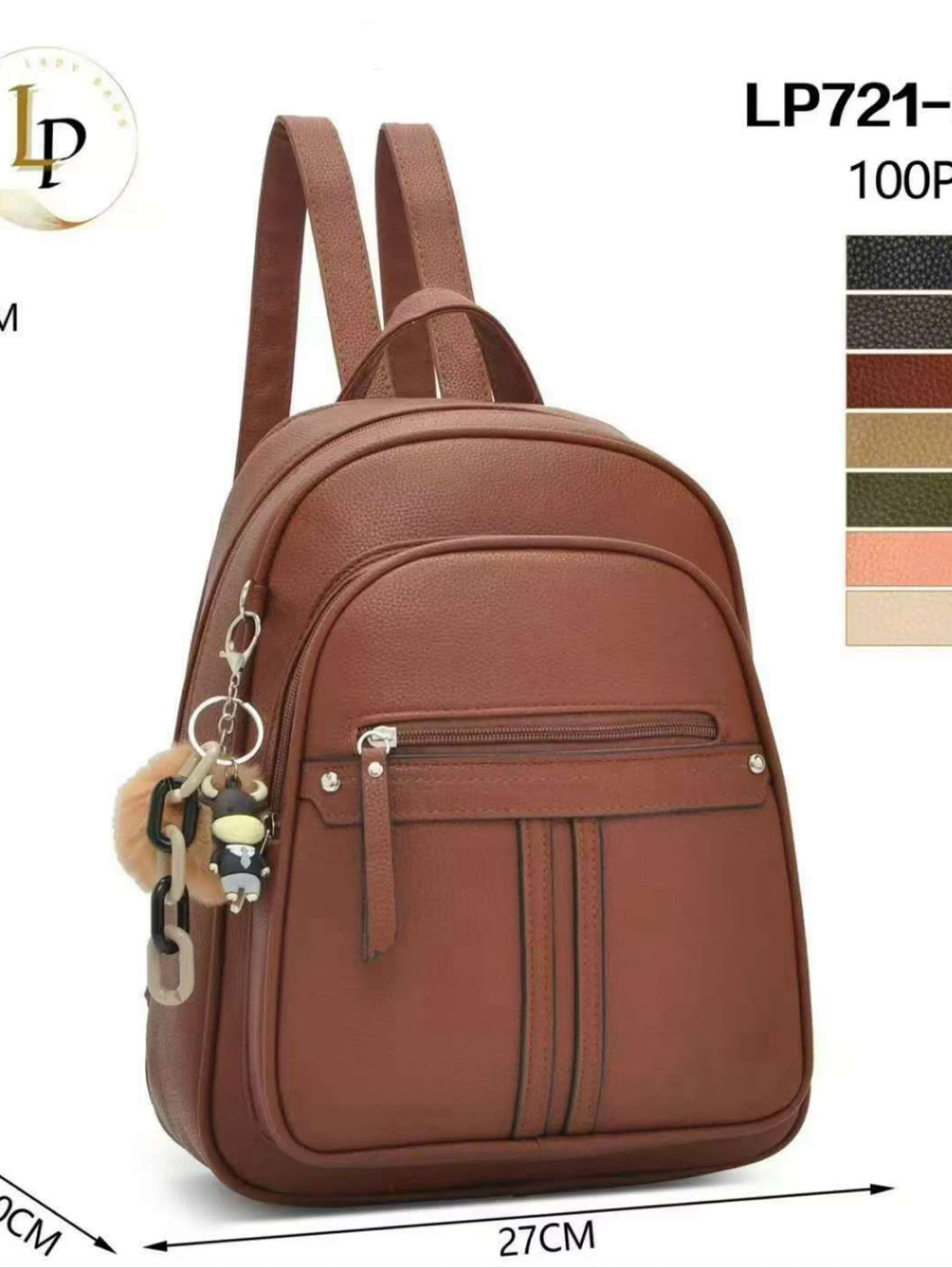 Mochila média com chaveiro LP721-30