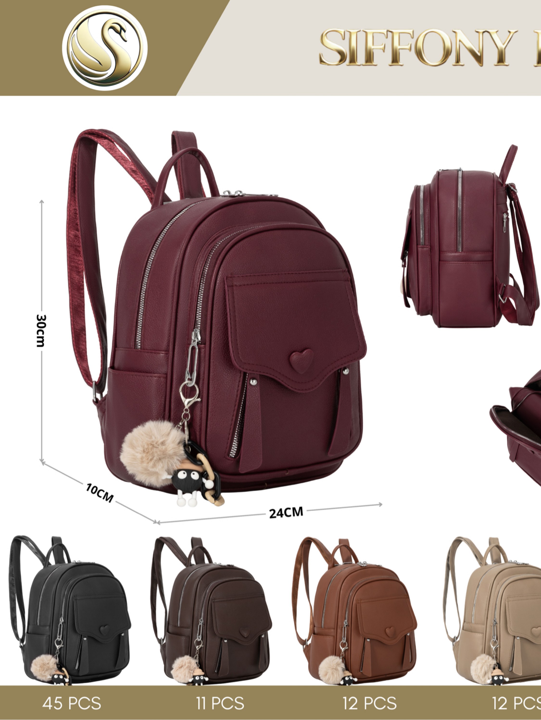 Mochila menor com chaveiro SD-9843