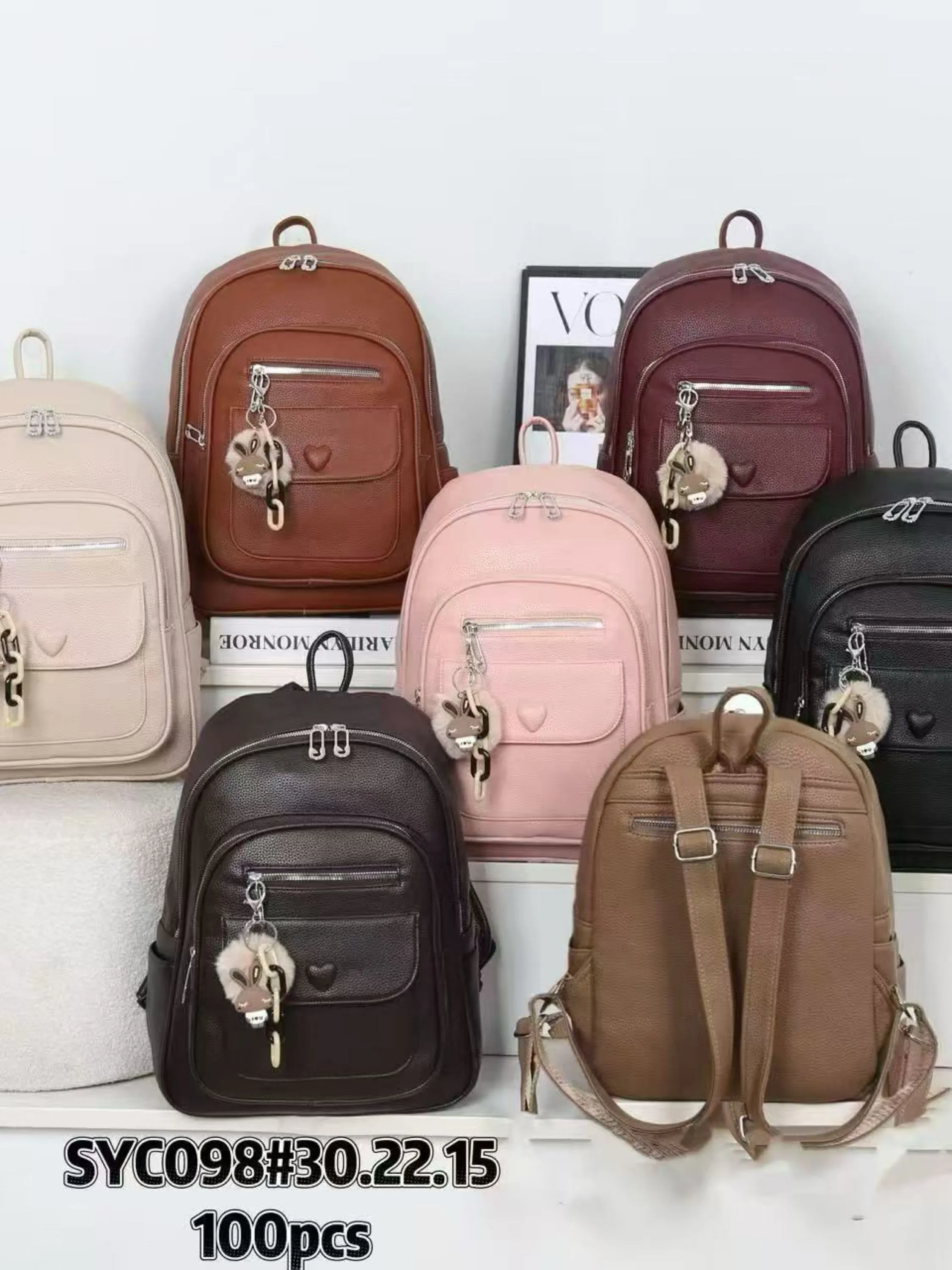 Mochila menor com chaveiro SYC098#