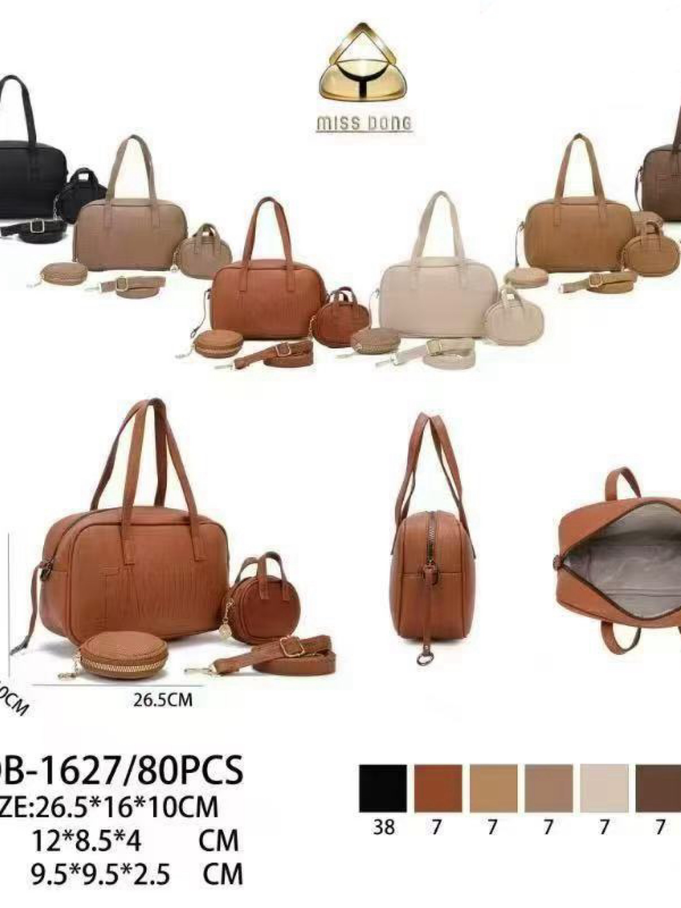 Bolsa média com dois carteiras DB-1627