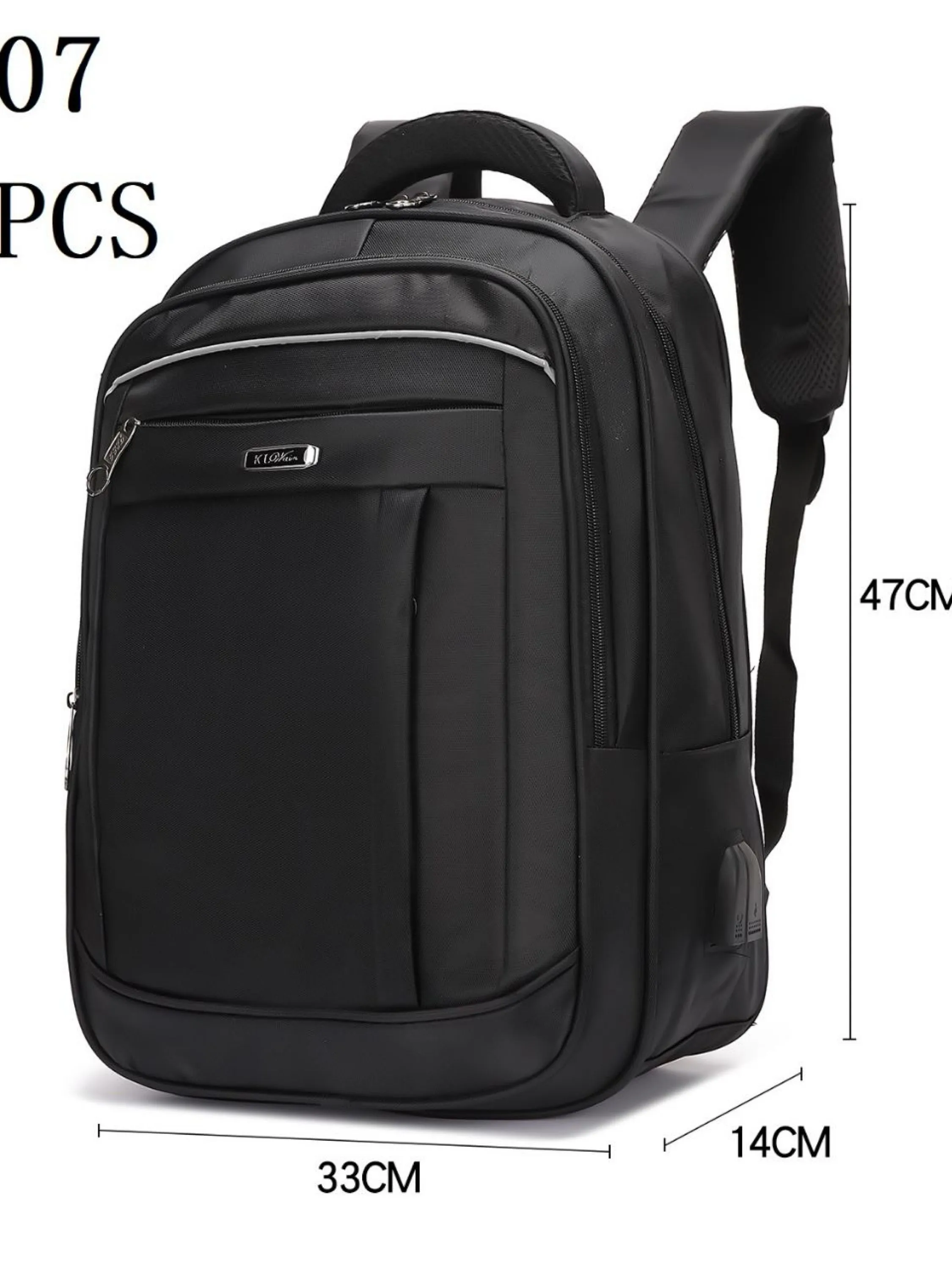 Mochila masculina com cabo USB