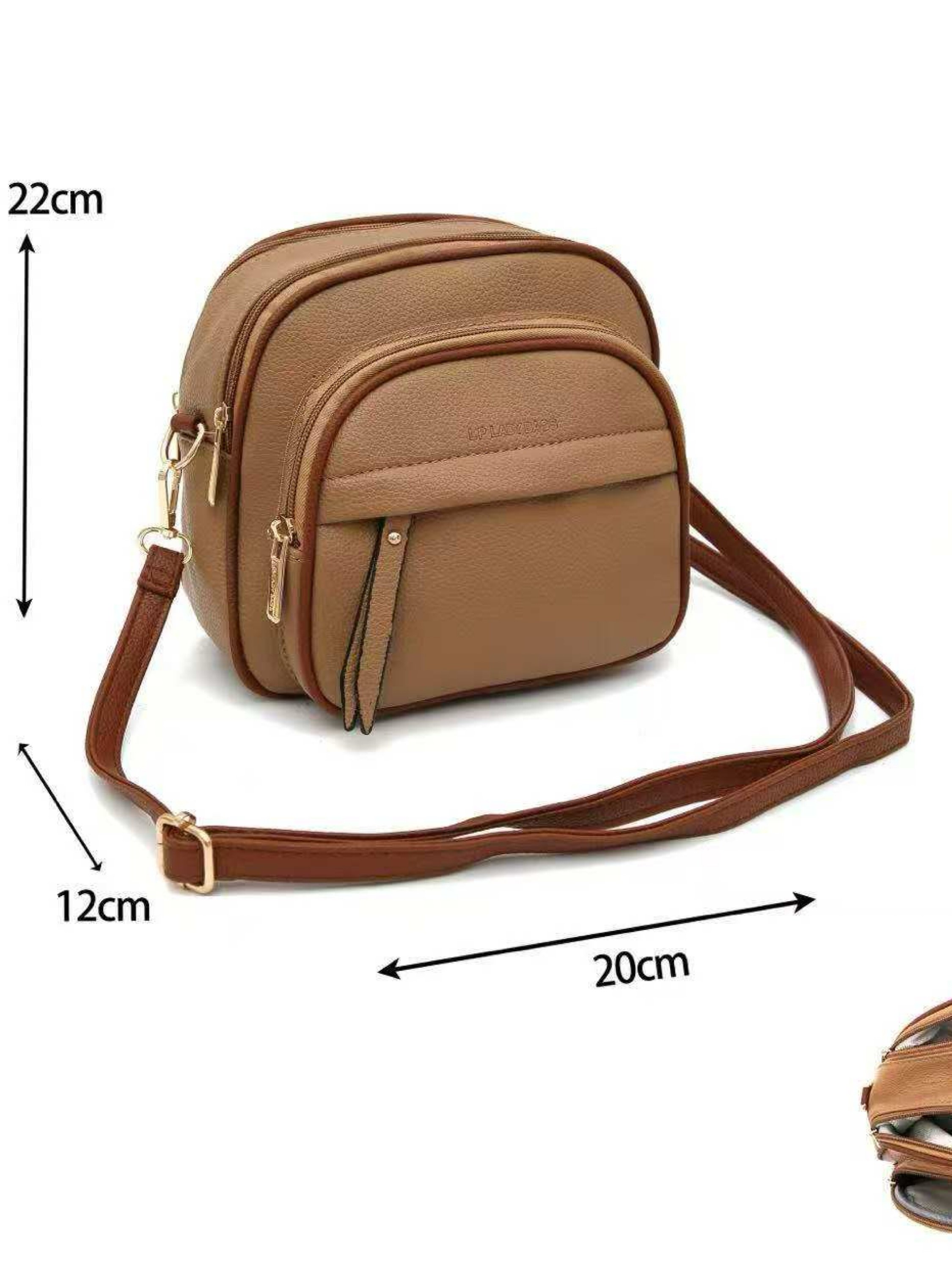 Bolsa transversal com mais zíper de cima 4152