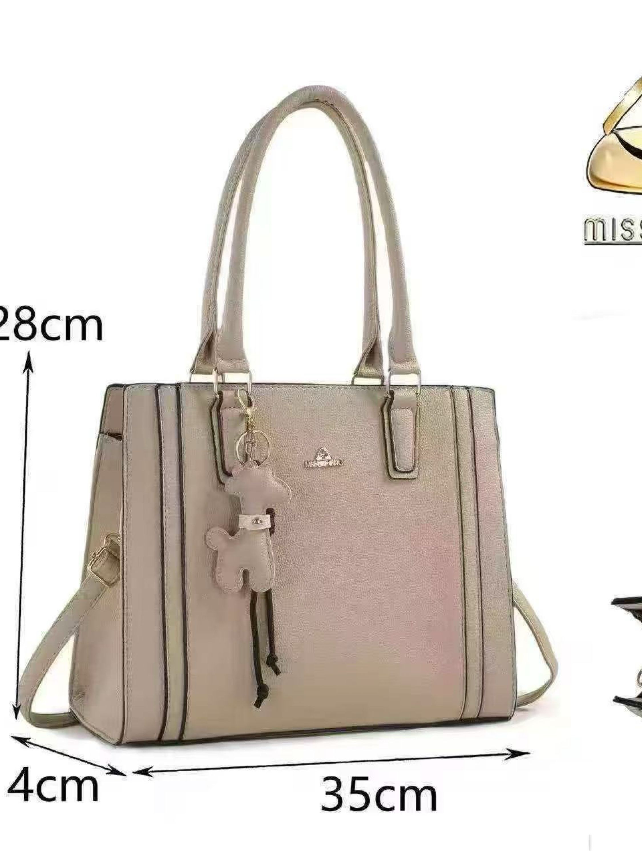 Bolsa grande tem divisória por dentro e com chaveiro DF038#