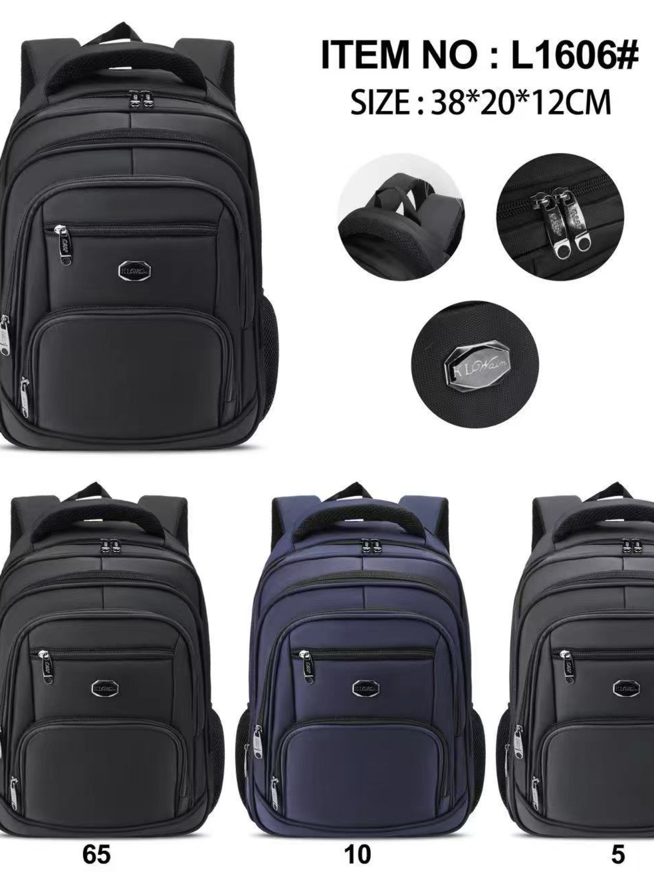 Mochila masculina menor L1606#