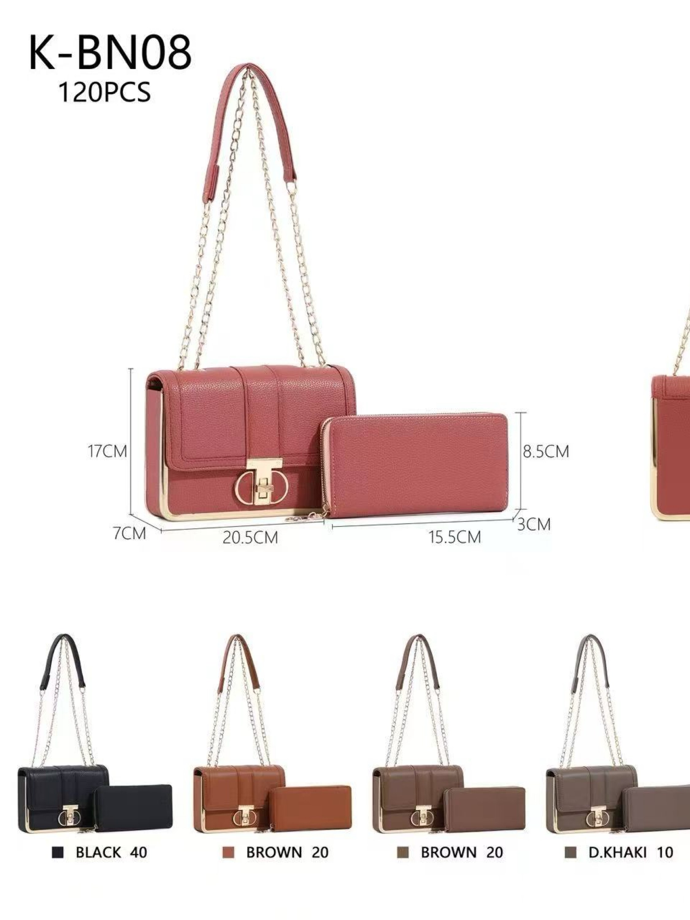 Bolsa com carteira grande  K-BN08