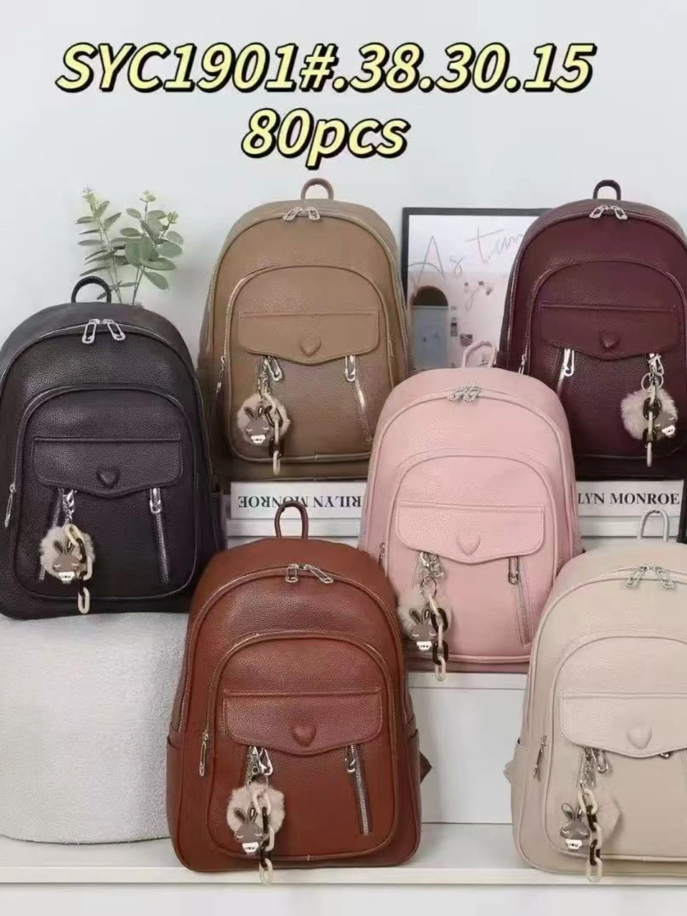 Mochila grande com chaveiro SYC1901#
