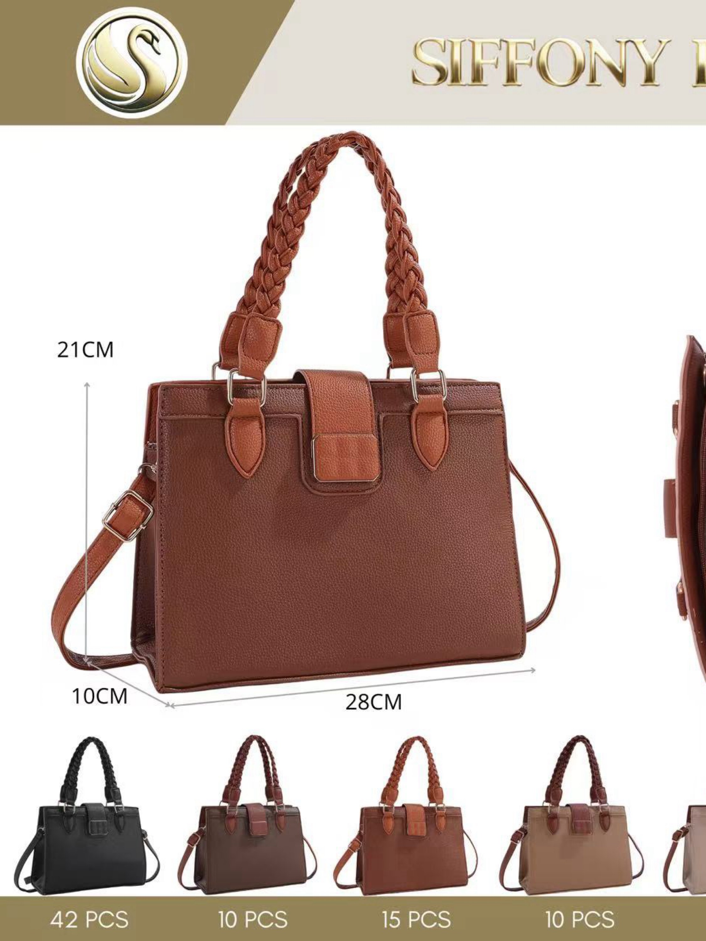 Bolsa média tem divisória por dentro SD-134