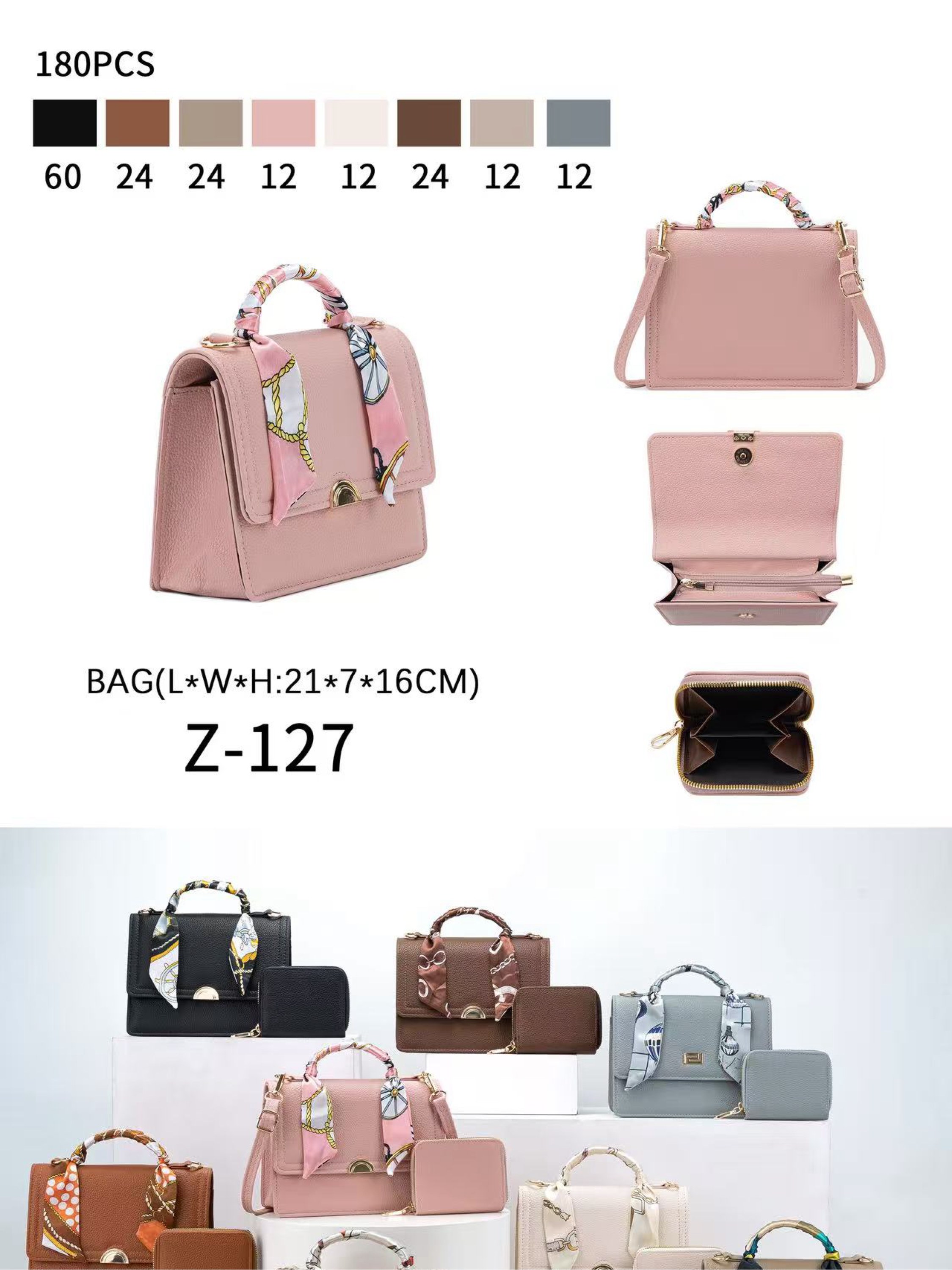 Bolsa transversal com carteira Z-127