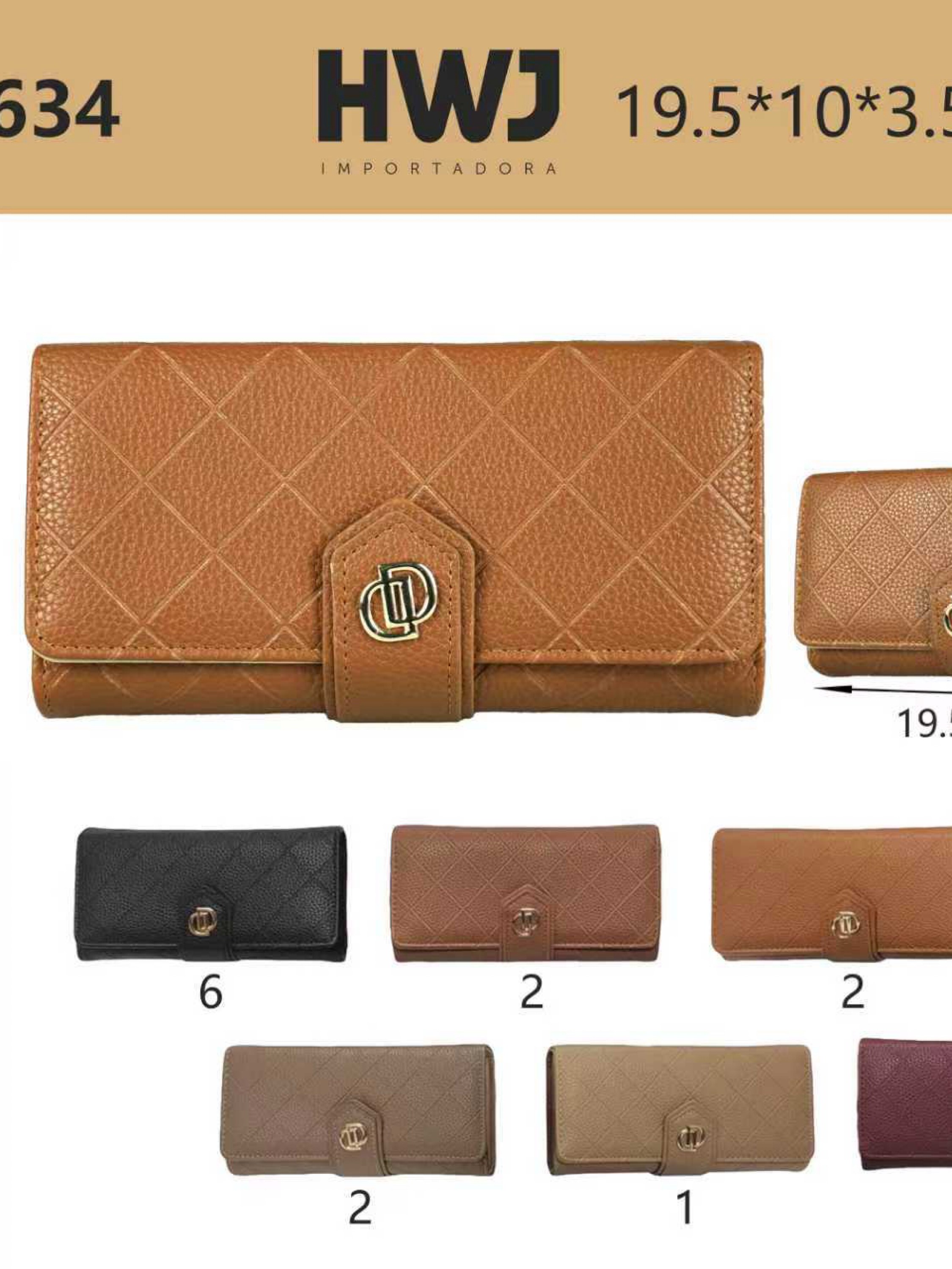 Carteira grande com alça transversal QB-9634