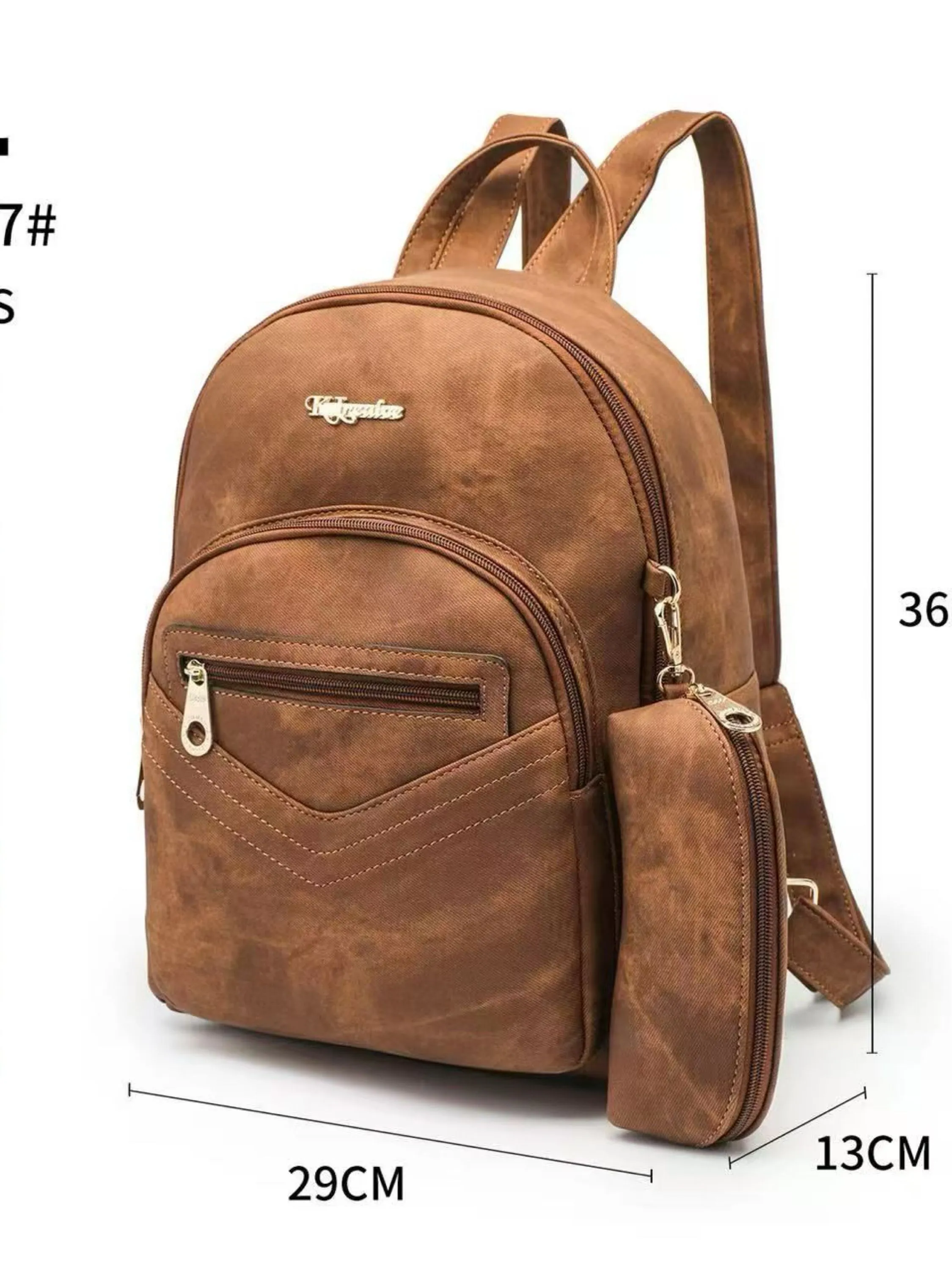 Mochila emborrachada com estojo