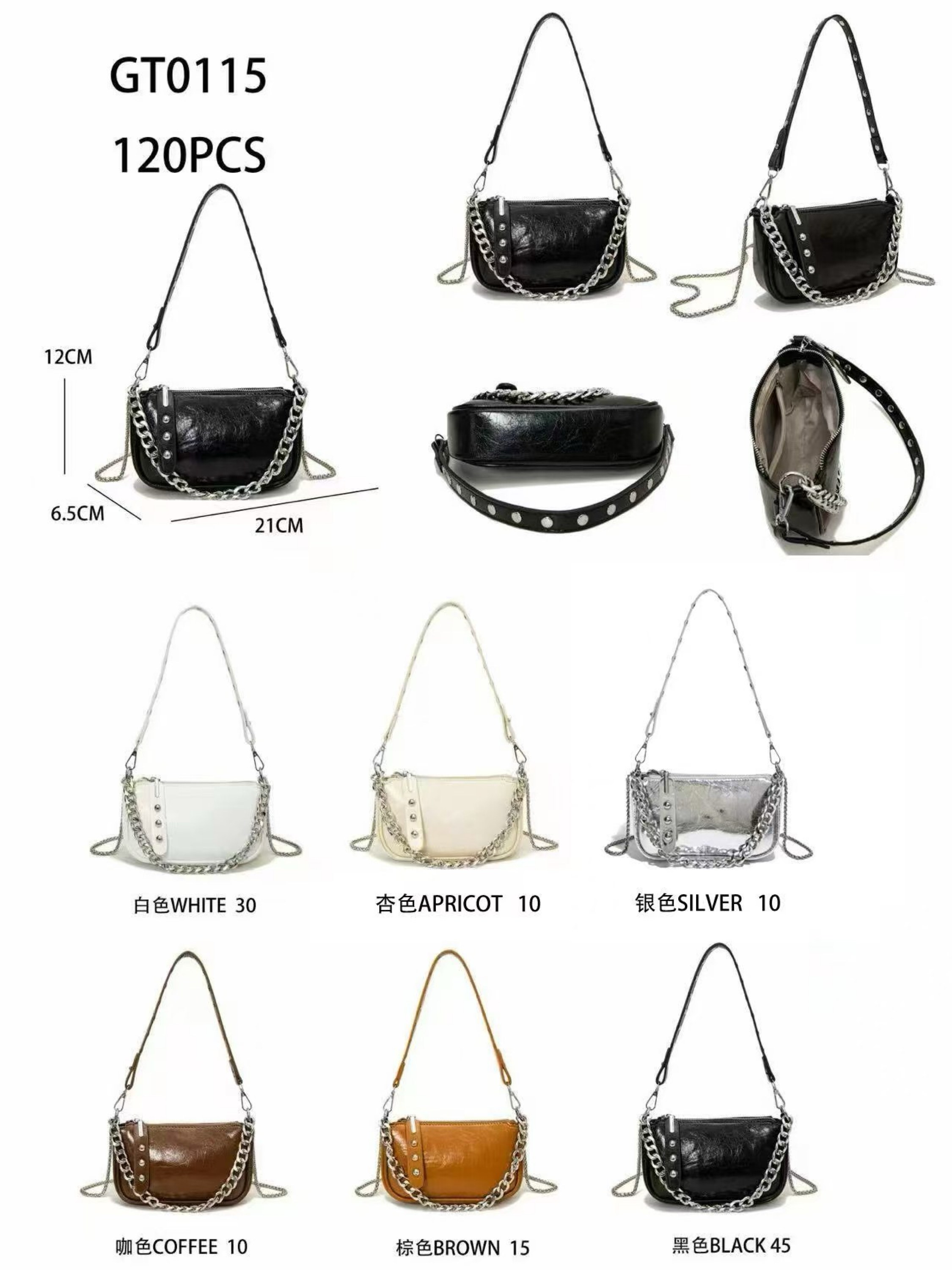 Bolsa transversal com três alça GT0115