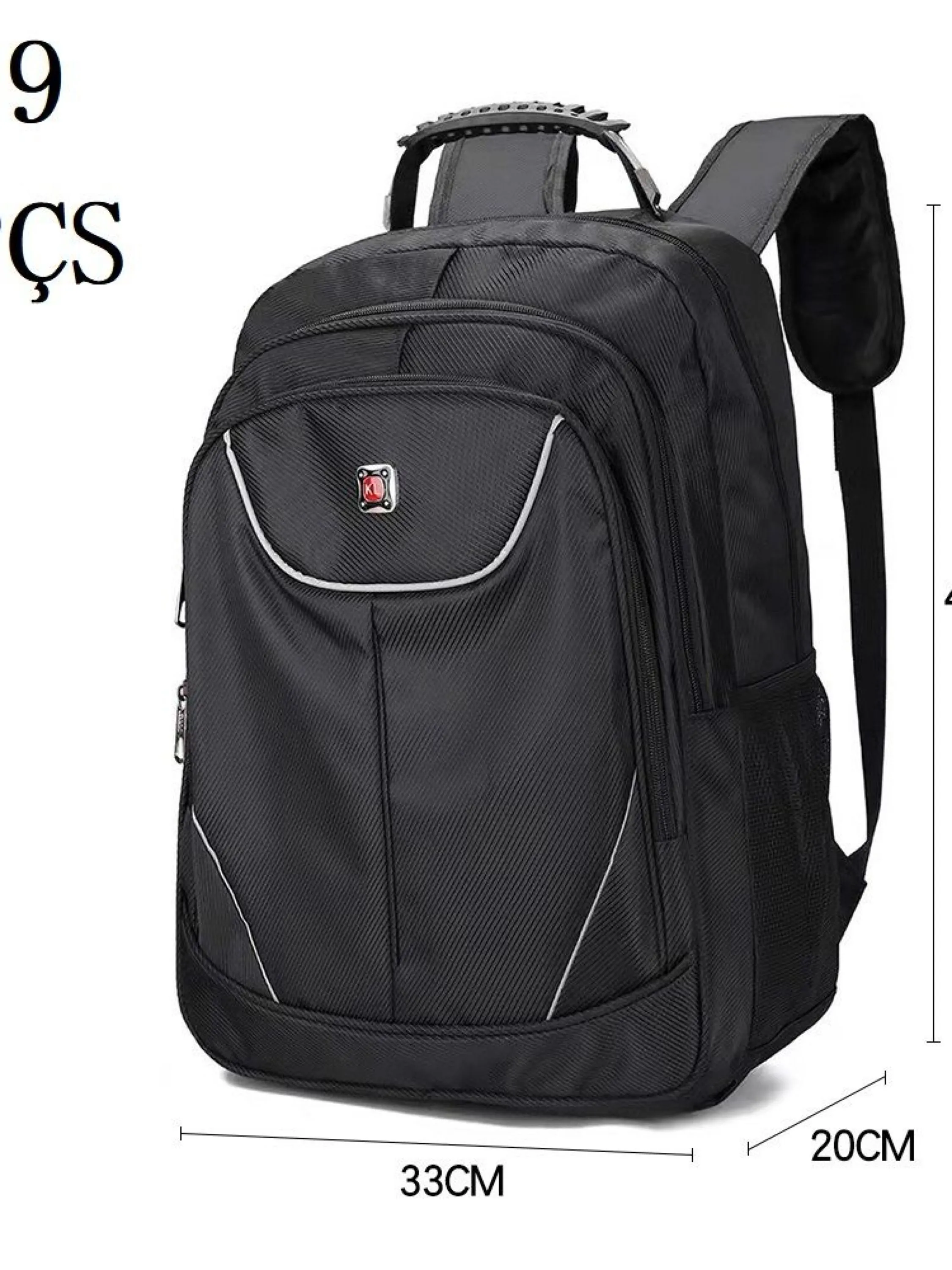 Mochila masculina com cabo de aço