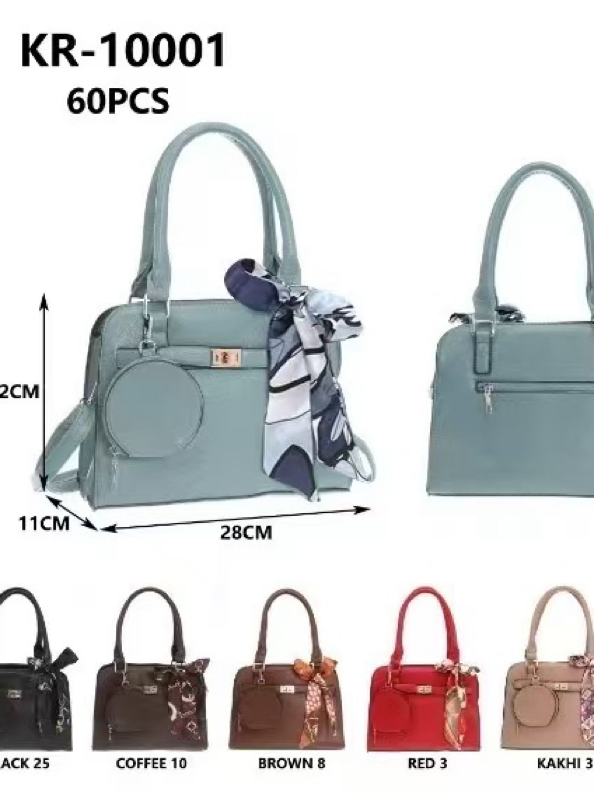 Bolsa média com chaveiro e com lenço KR-10001