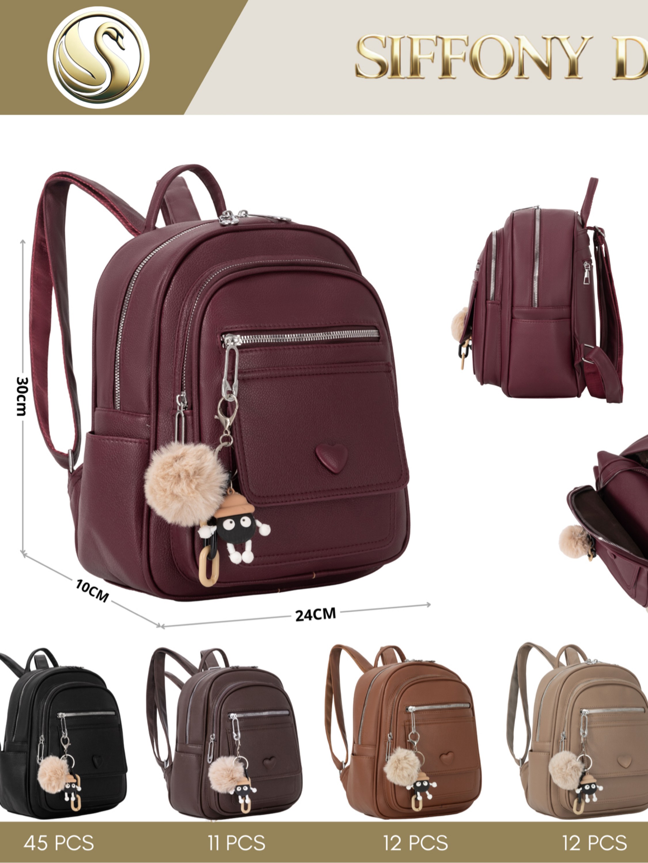 Mochila menor com chaveiro SD-9845