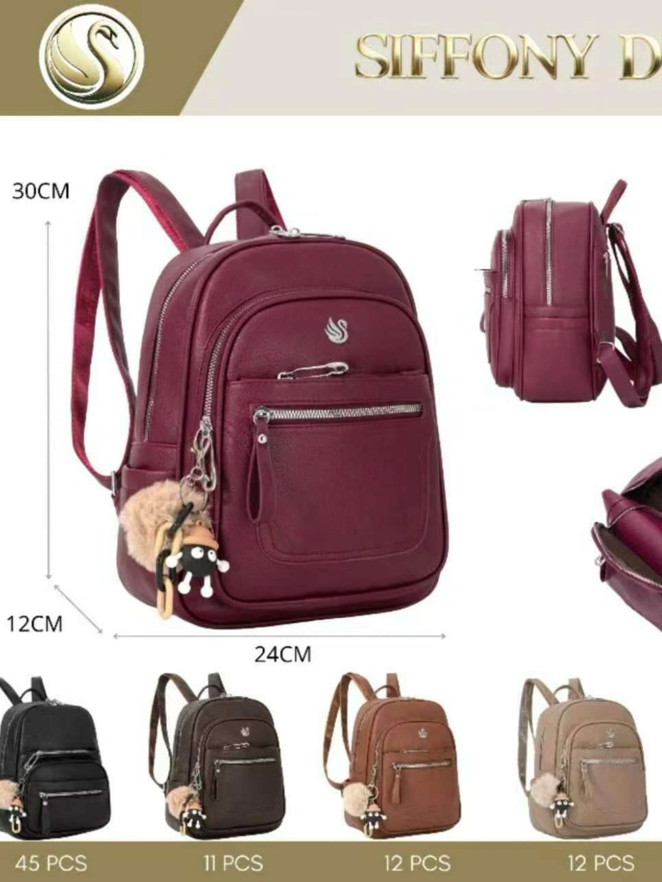 Mochila menor com chaveiro S-9/9840