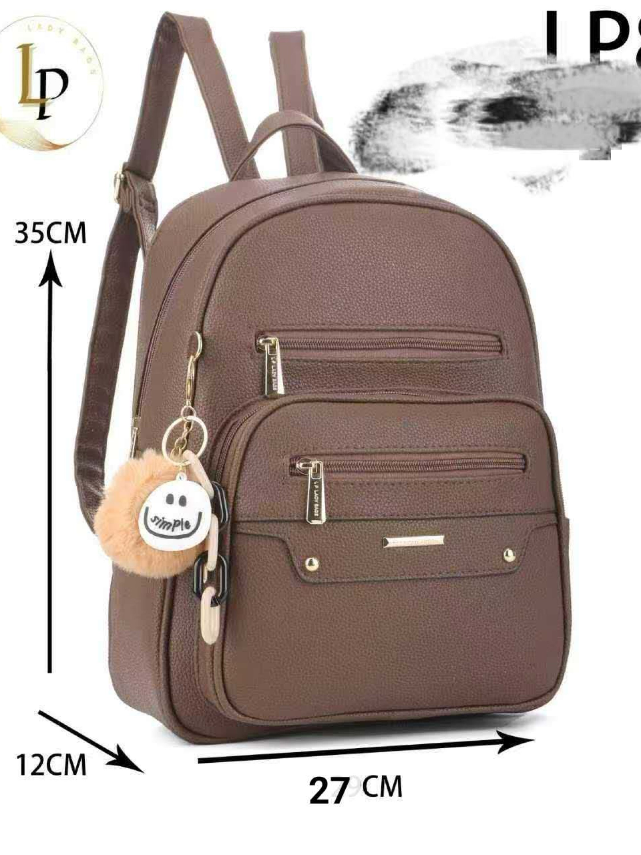 Mochila média com chaveiro LP828-7