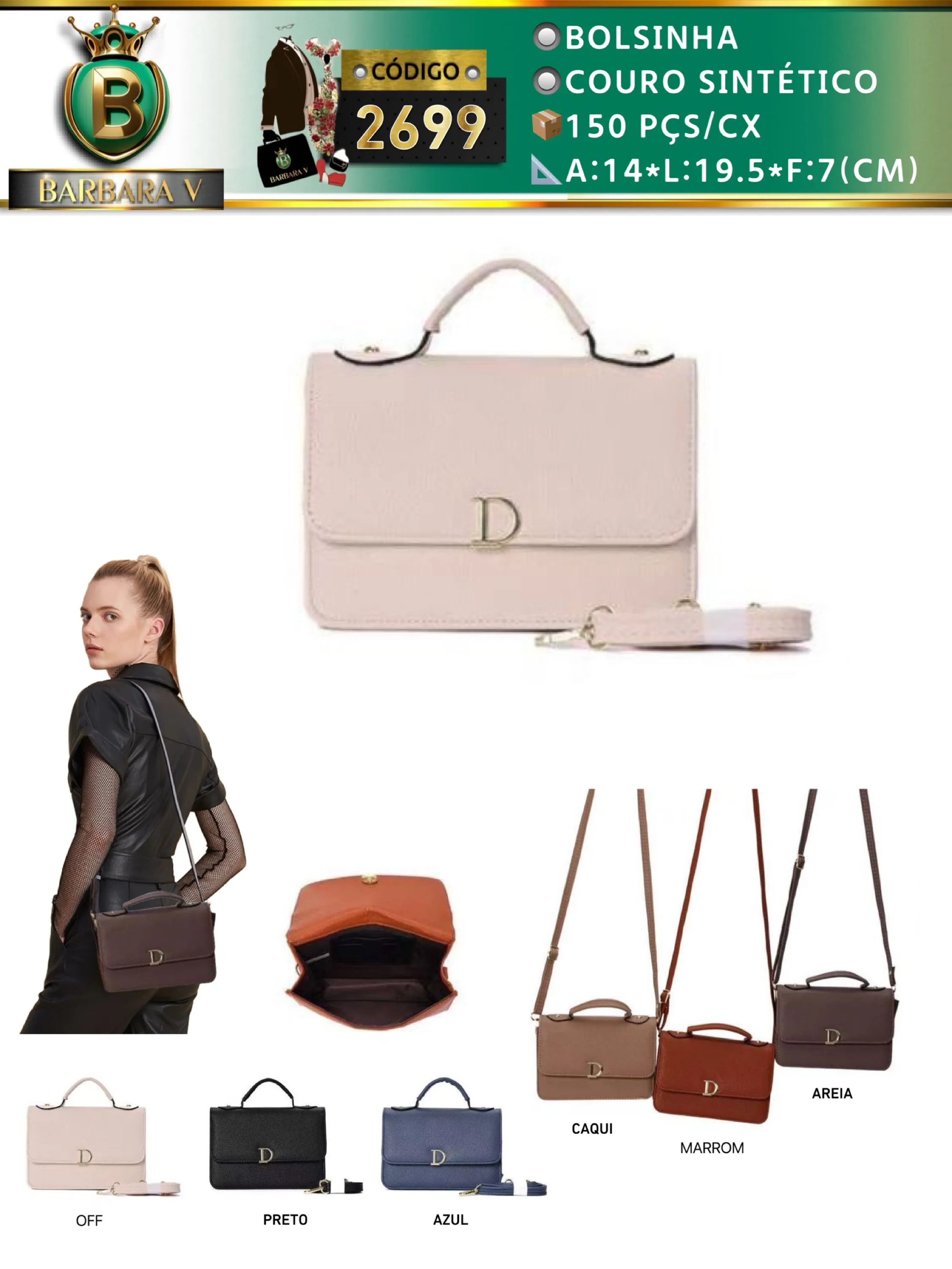 BARBARA V BOLSAS/Bolsinha feminina(2699)