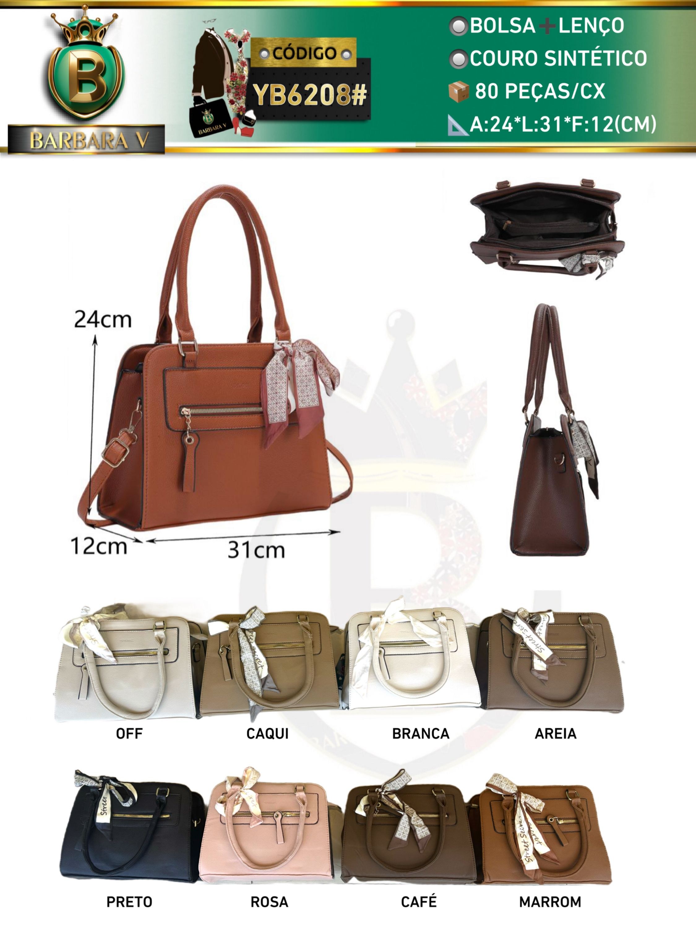 BARBARA V BOLSAS/Bolsa com lenço(YB6208#)