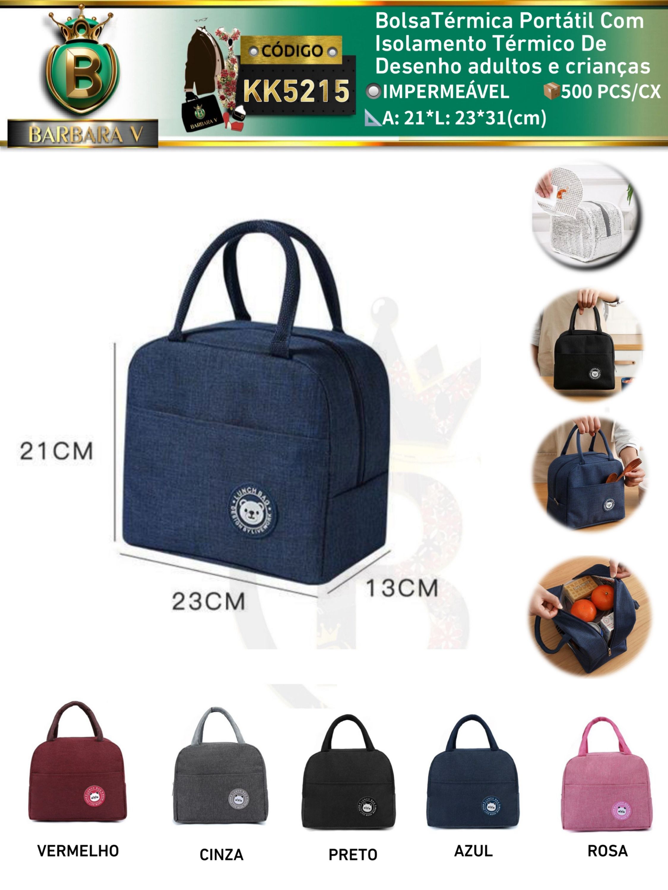 Kit 2 peças cor aleatório Bolsa Térmica(KK5215)