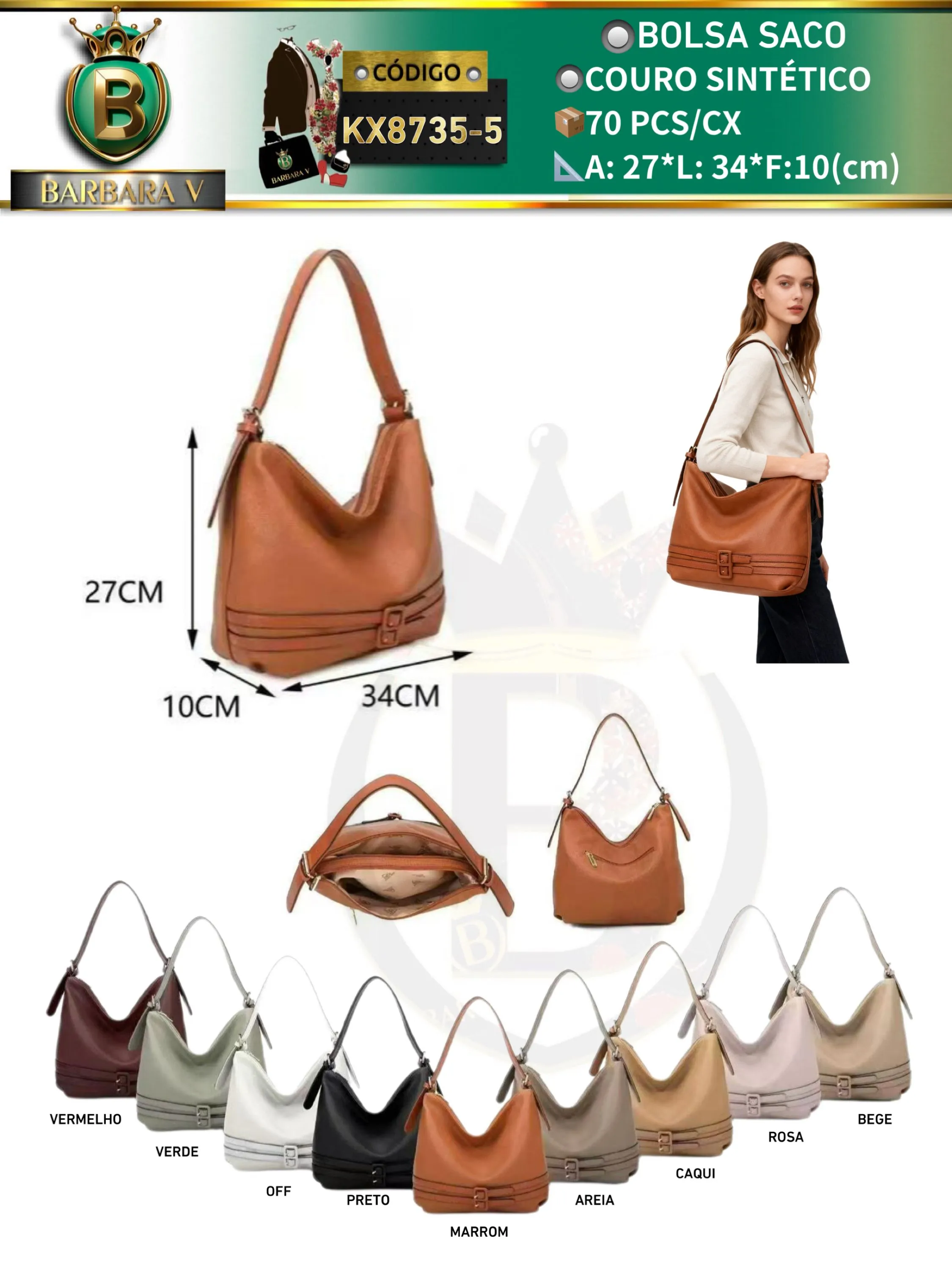 BARBARA V BOLSAS/bolsa feminina (KX8735-5)