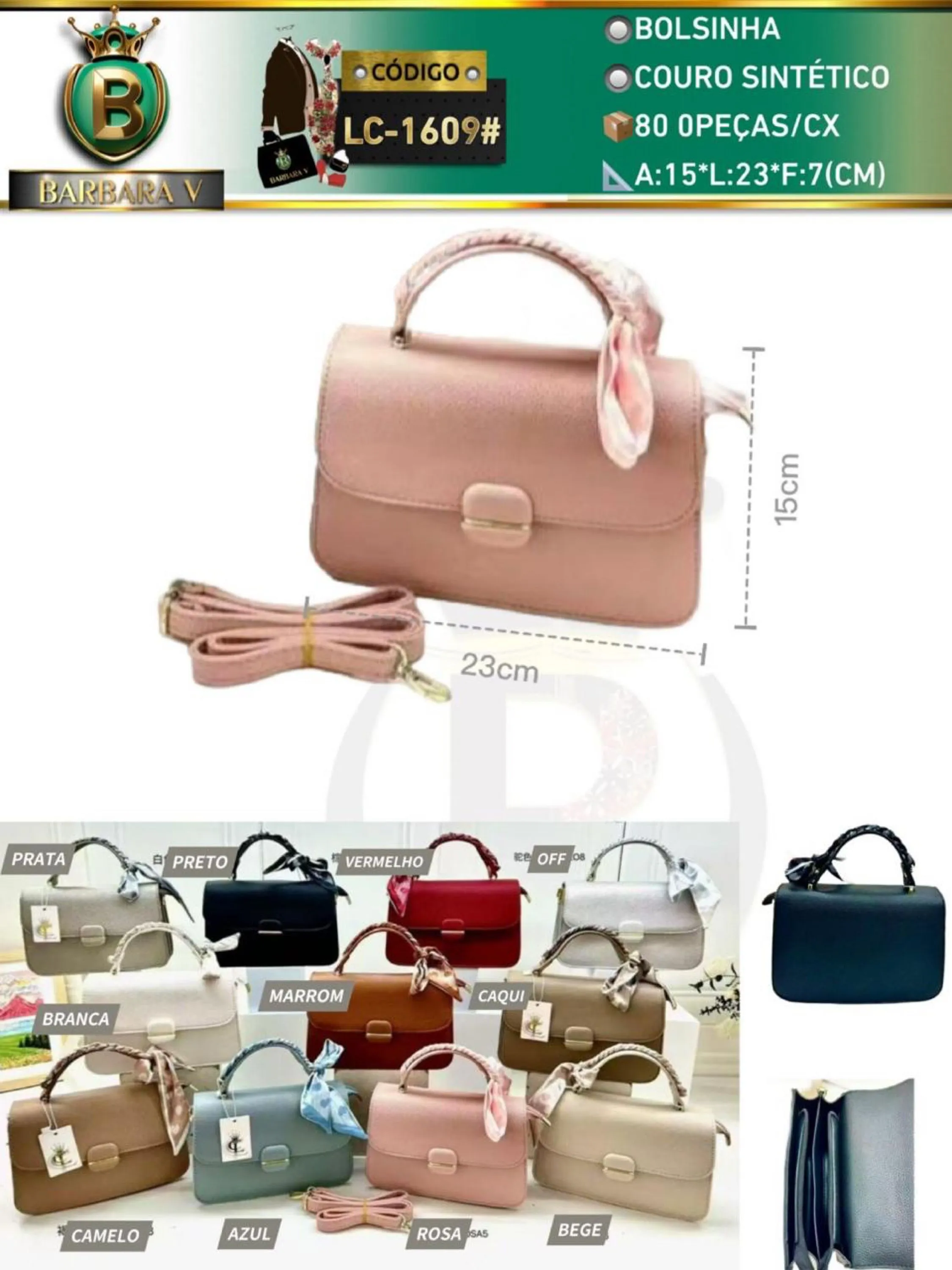 BARBARA V BOLSAS/bolsinha feminina(LC-1609#)