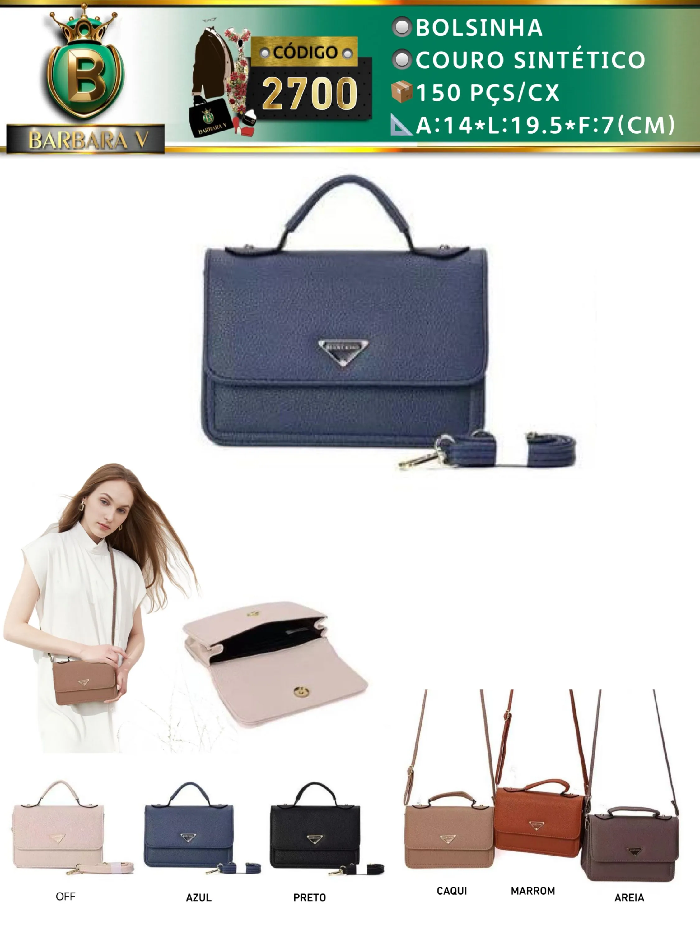 BARBARA V BOLSAS/Bolsinha feminina(2700)