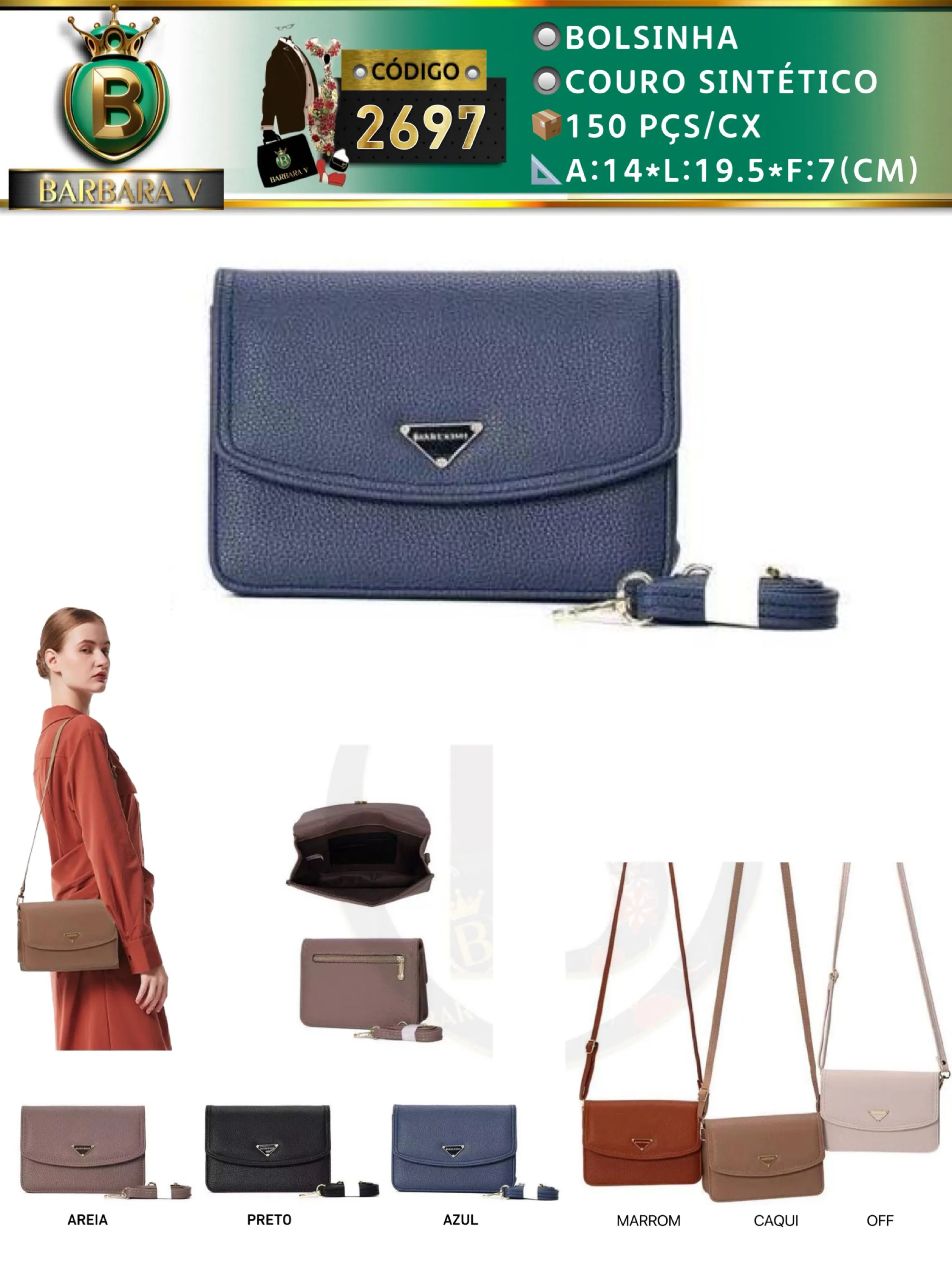 BARBARA V BOLSAS/Bolsinha feminina(2697)
