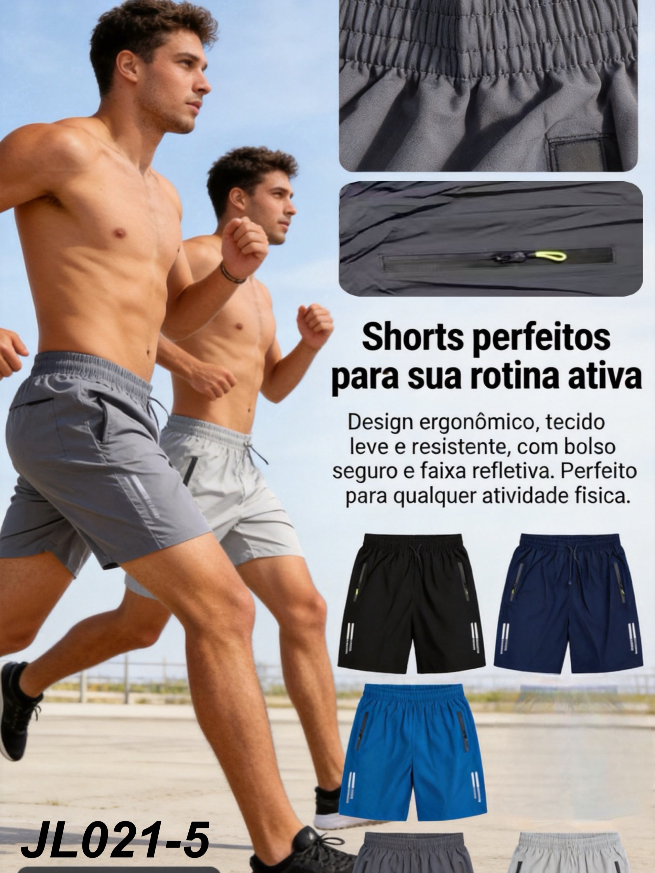 24 peças cor e tamanho sortido Shorts Esportivos （JL021-5）
